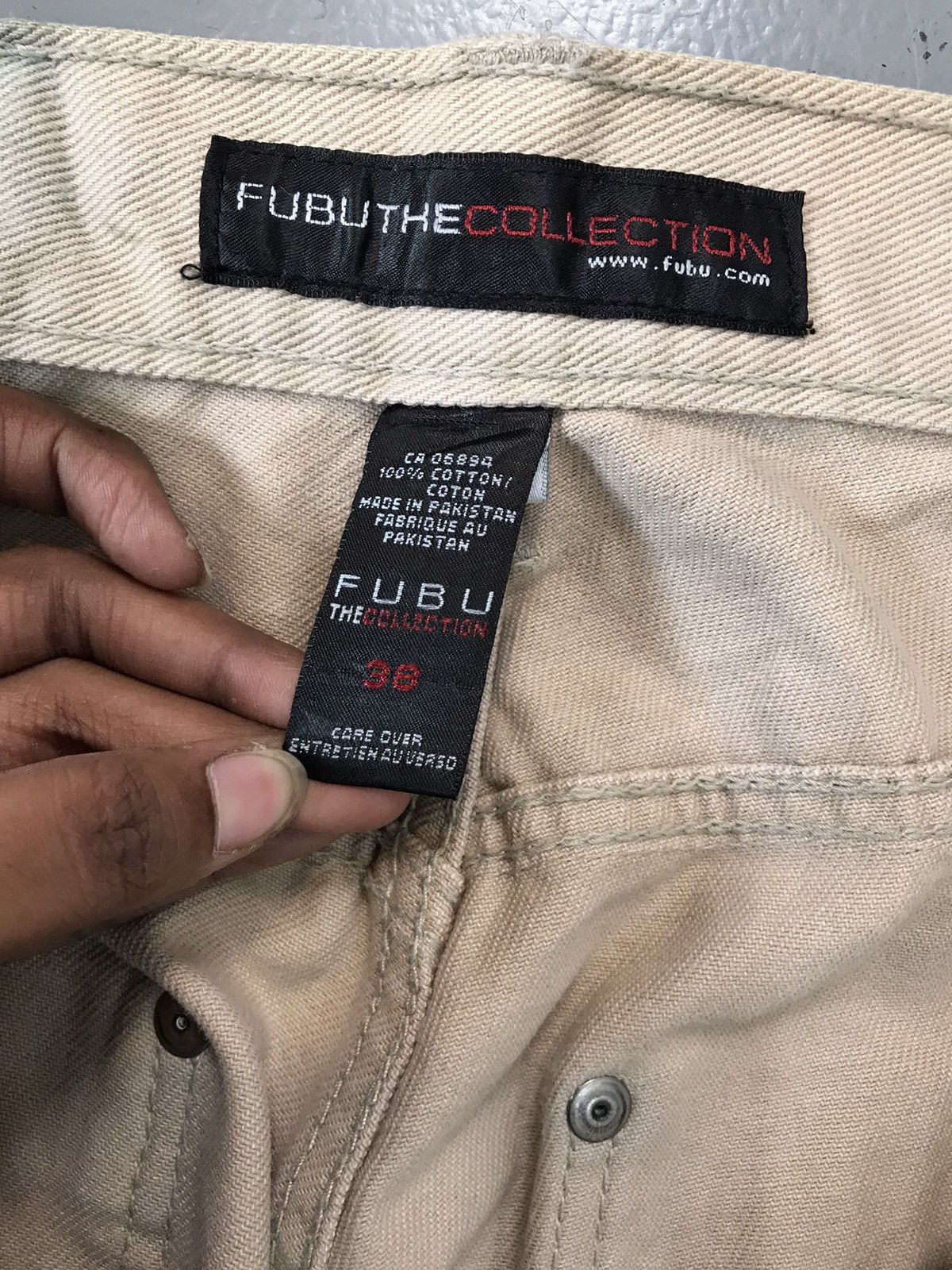 Fubu × Vintage Vintage Fubu the collection logo embroidered denim pant Size US 38 / EU 54 - 6 Thumbnail
