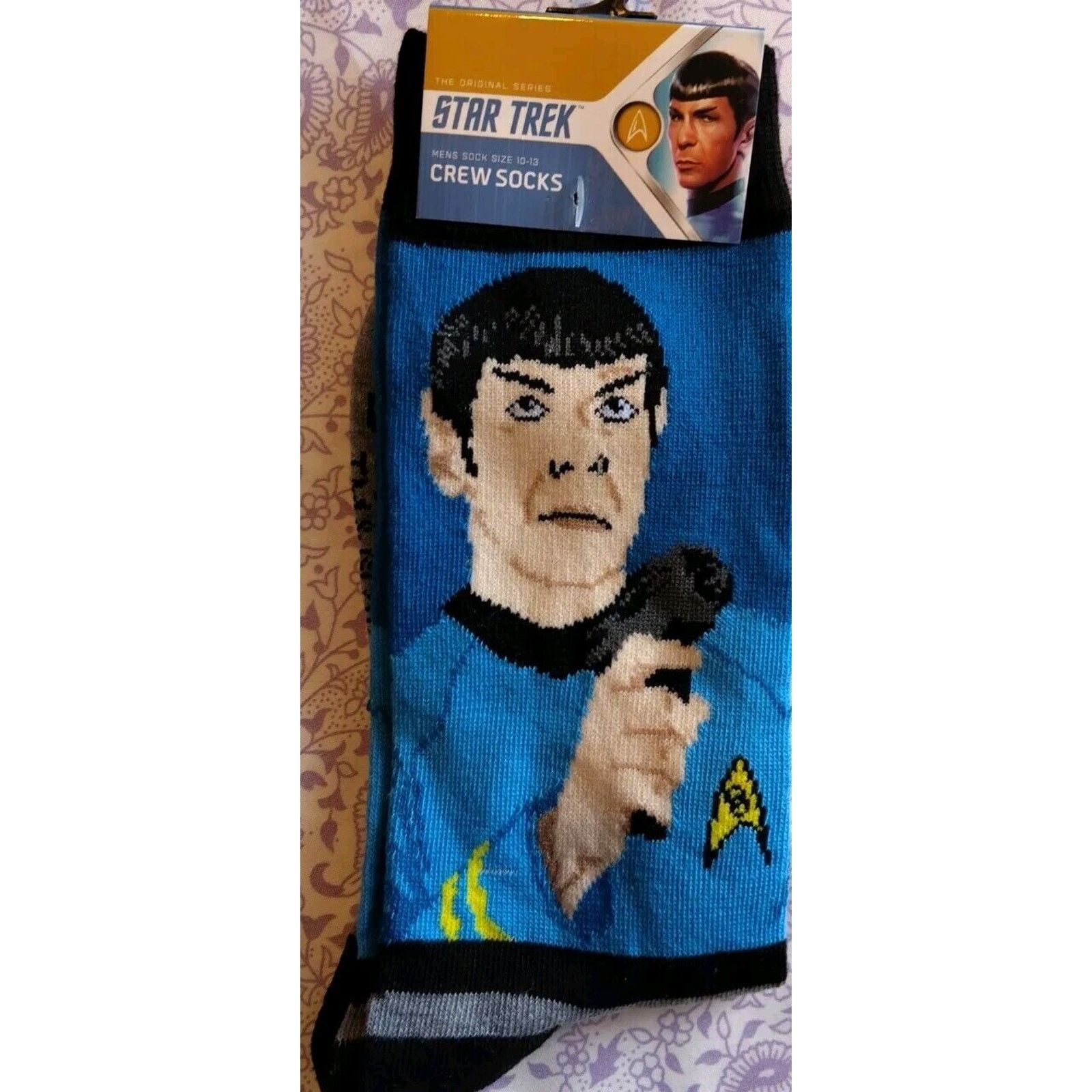 Other NWT !! Official Star Trek Crew Socks Men, All 4 Pairs, 10-13 Size ONE SIZE - 6 Thumbnail