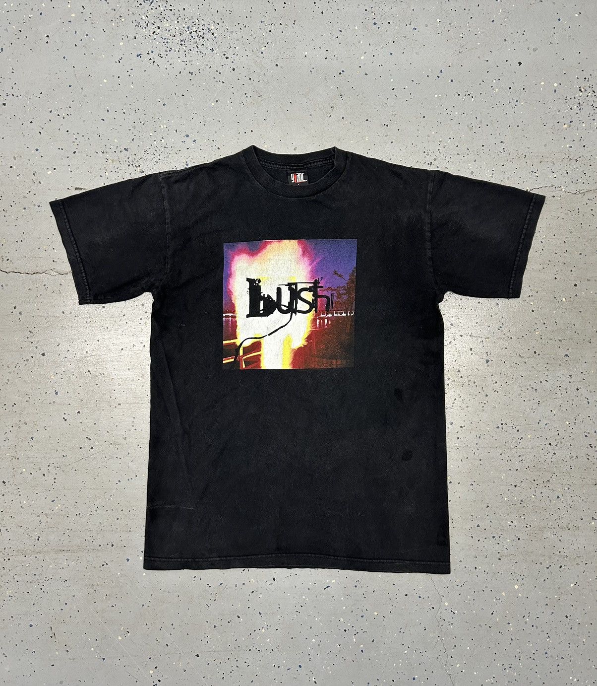 image of Band Tees x Giant Vintage 1995 Bush Razorblade Suitcase 90’S Album Cover Tee in Black (Size Large)