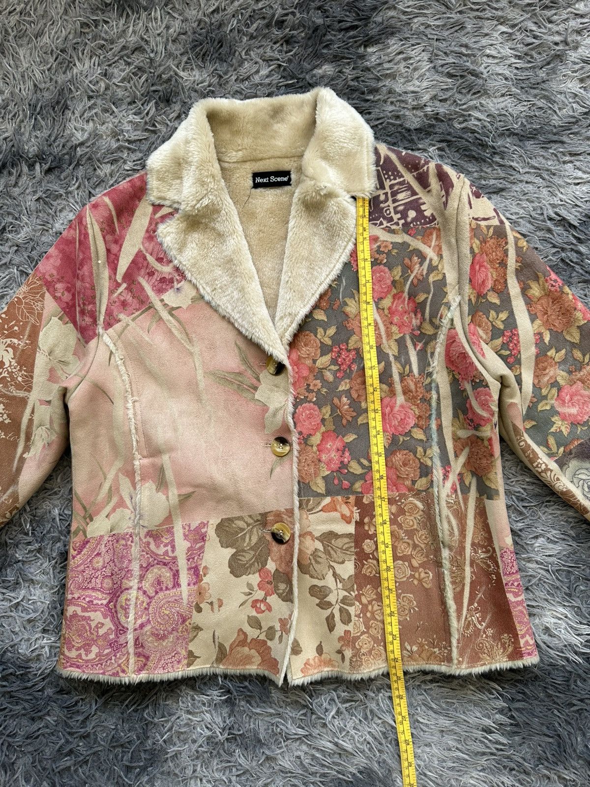 Japanese Brand 00's Artisanal Next Scene Trompe L’oeil Shearling jacket Size US M / EU 48-50 / 2 - 15 Thumbnail