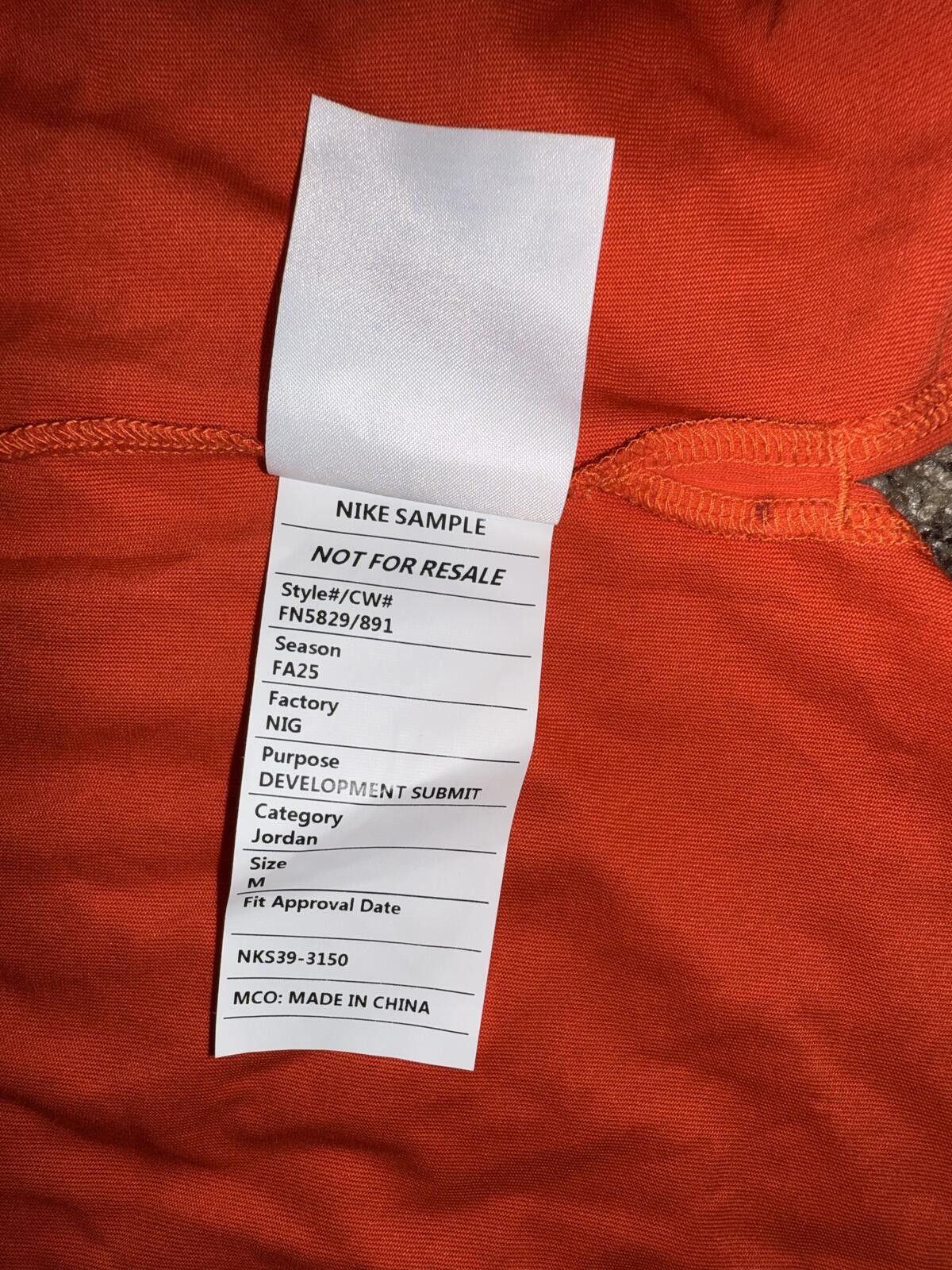 Nike Jordan Sport Men's Dri-FIT Infrared Short-Sleeve Top Sample Size US M / EU 48-50 / 2 - 6 Thumbnail