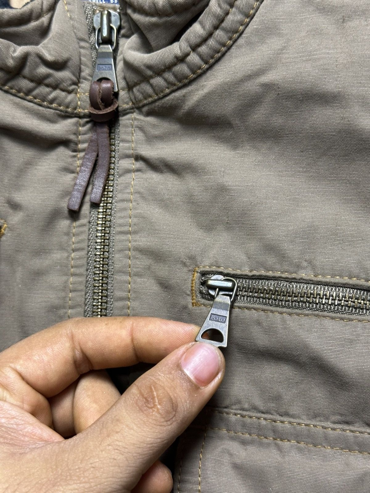 Polo Ralph Lauren × Ralph Lauren Polo Ralph Lauren Women Biker Jacket Size M / US 6-8 / IT 42-44 - 5 Thumbnail