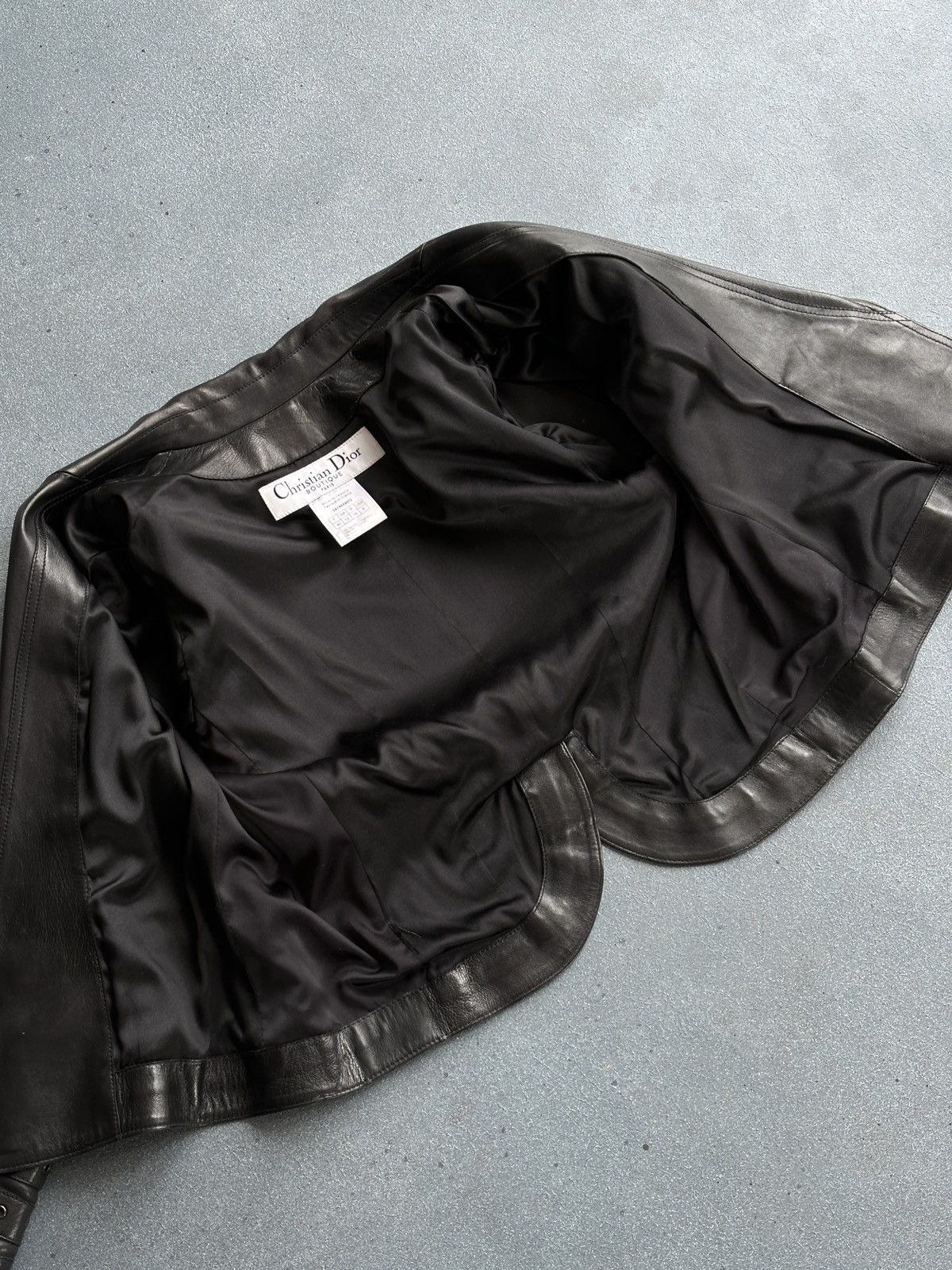 Christian Dior Monsieur DIOR by John Galliano Leather Black Bondage Buckle Jakcet Size M / US 6-8 / IT 42-44 - 9 Thumbnail