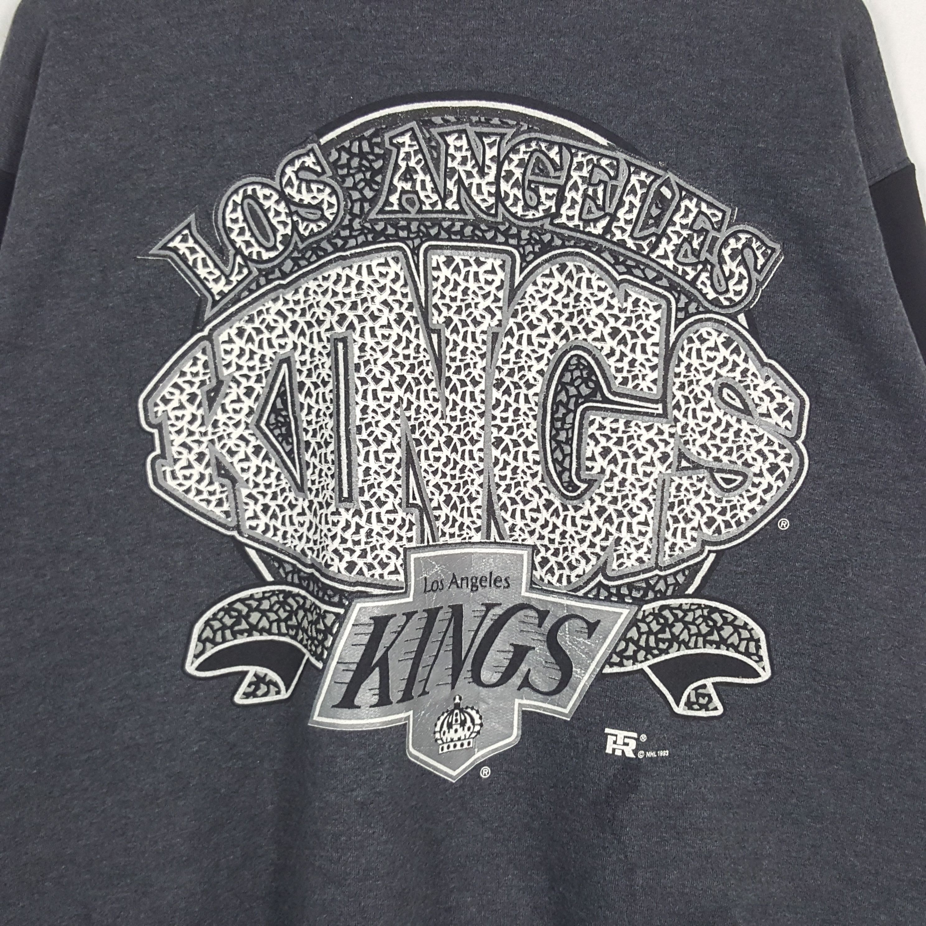 NHL × Vintage Vintage Los Angeles King American Hockey Varsity Sweatshirt Size US XL / EU 56 / 4 - 2 Thumbnail
