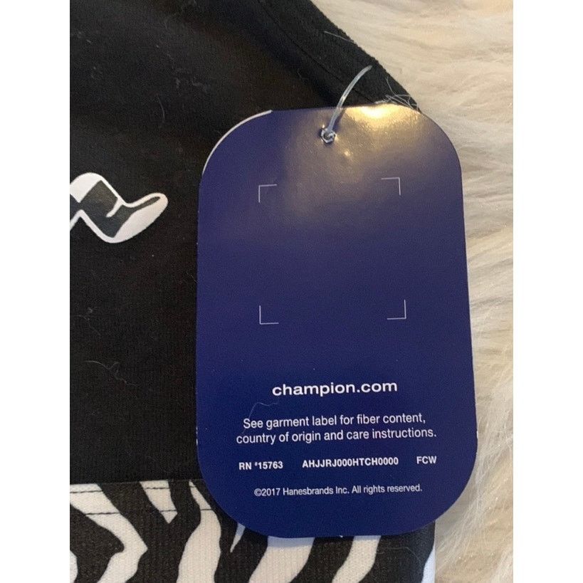 Champion CHAMPION Zebra Print Racerback Sports Bra NWT XS Size ONE SIZE - 6 Thumbnail