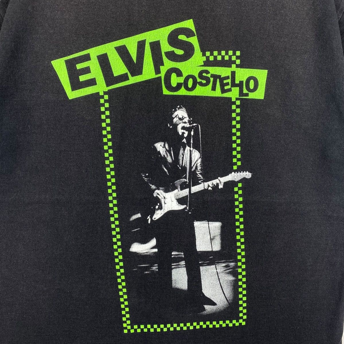 Band Tees × Vintage Vintage ELVIS COSTELLO Promo Tour Tee Shirt Medium Size Size US M / EU 48-50 / 2 - 2 Thumbnail