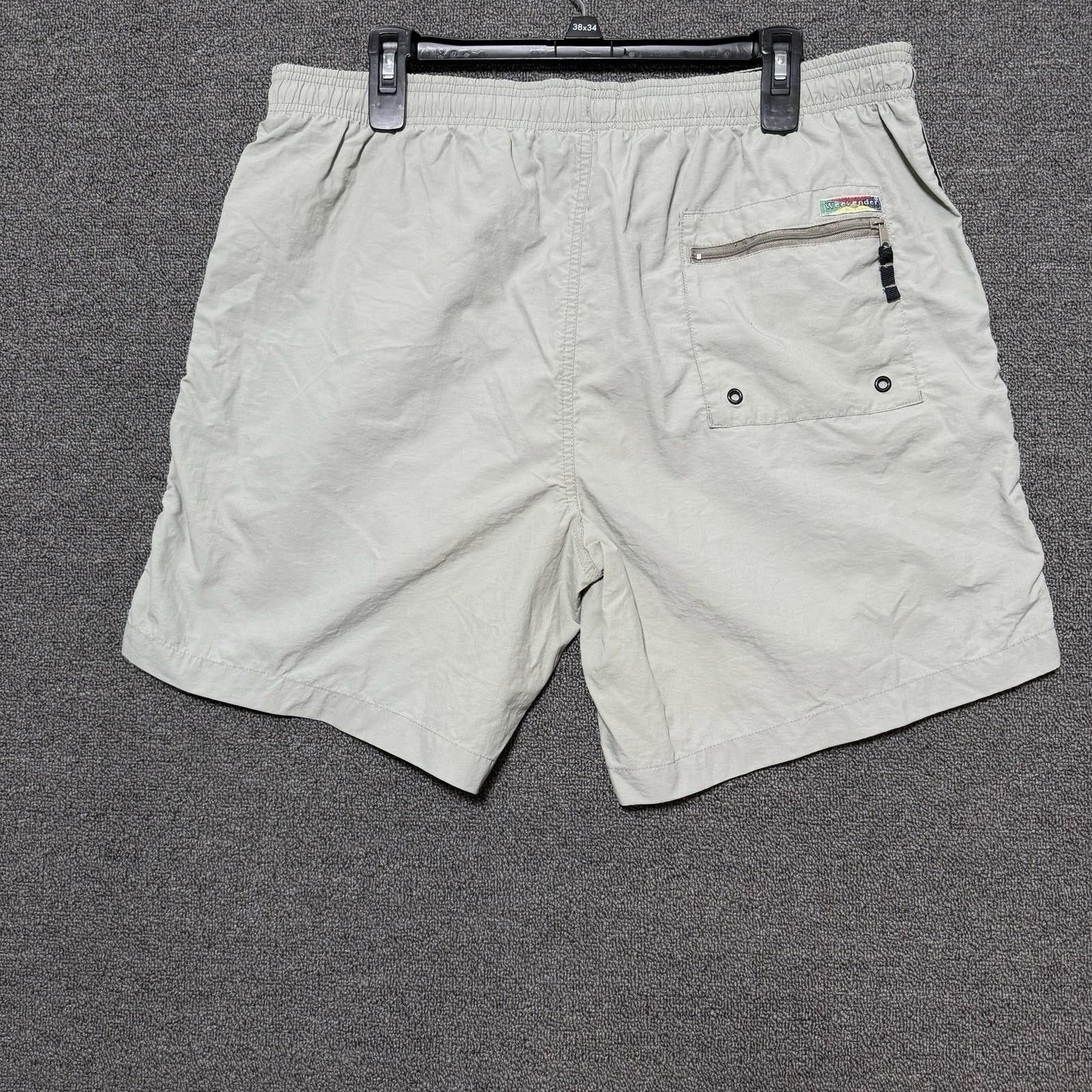 Weekend Offender Vintage Y2K Weekender Tan Swim Trunks Mens L Boardshorts Size US 34 / EU 50 - 2 Thumbnail