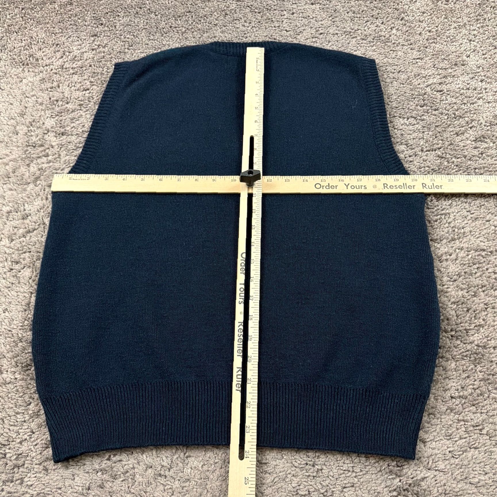 IDEA Idea Uomo Sweater Vest Mens M Blue Wool Argyle V Neck Pullover Made in italy Size US M / EU 48-50 / 2 - 4 Thumbnail