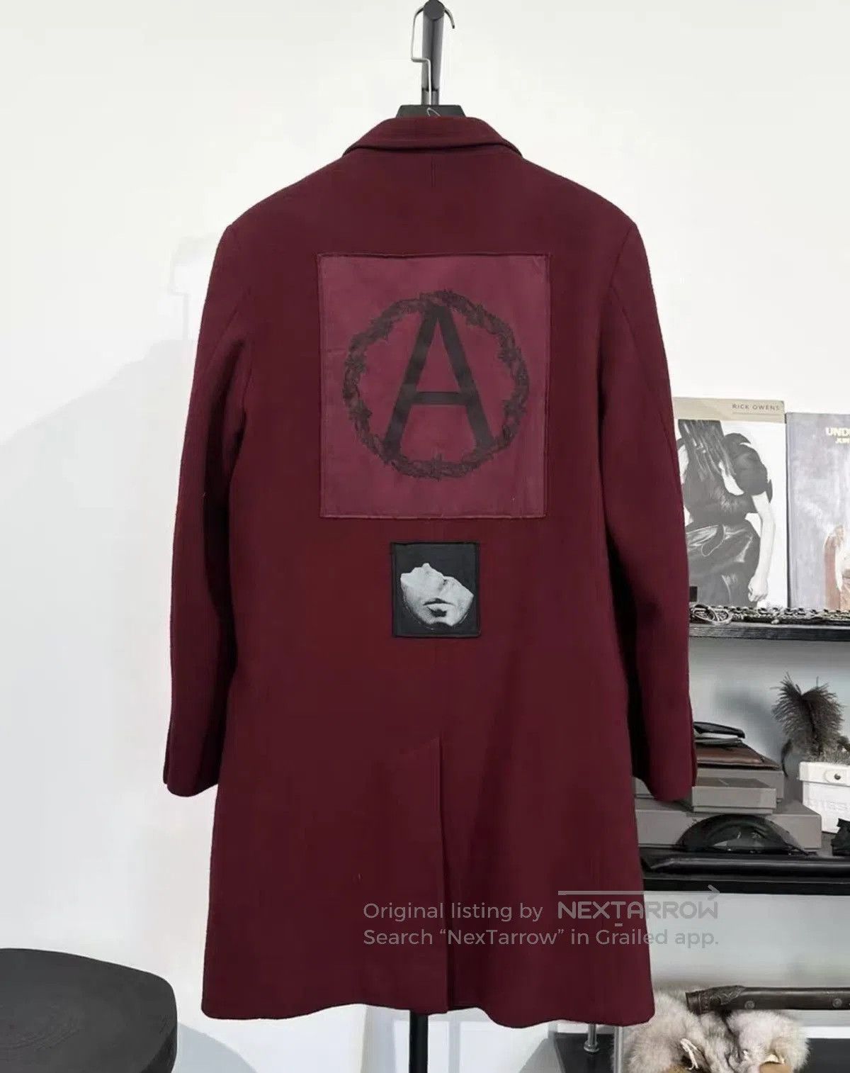 Supreme Red XL Coat with Graphic Patches. Size US XL / EU 56 / 4 - 1 Thumbnail