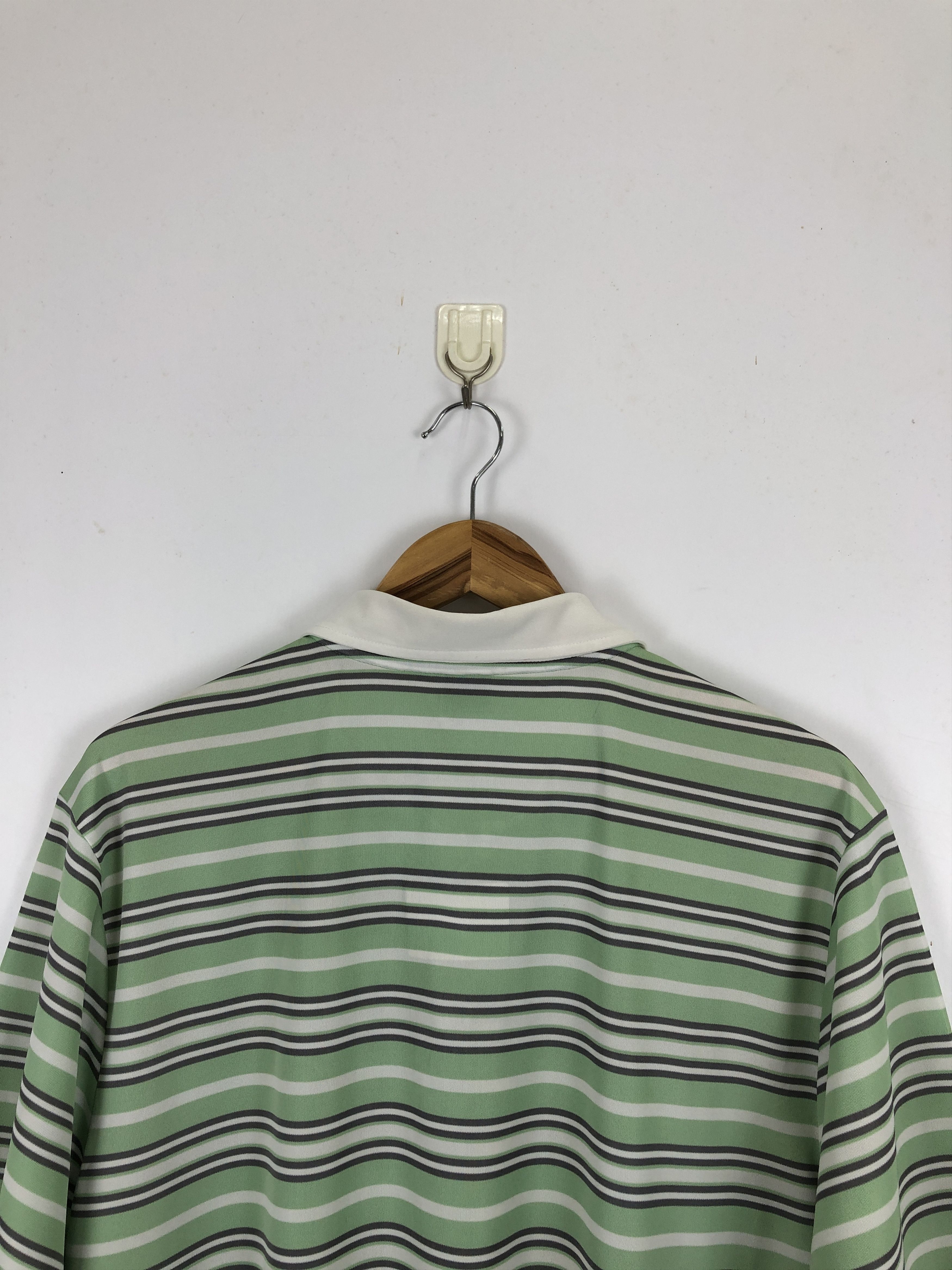 Vintage Vintage Oakley Striped Polo Short Sleeve Shirt TA0474 Size US XL / EU 56 / 4 - 4 Thumbnail