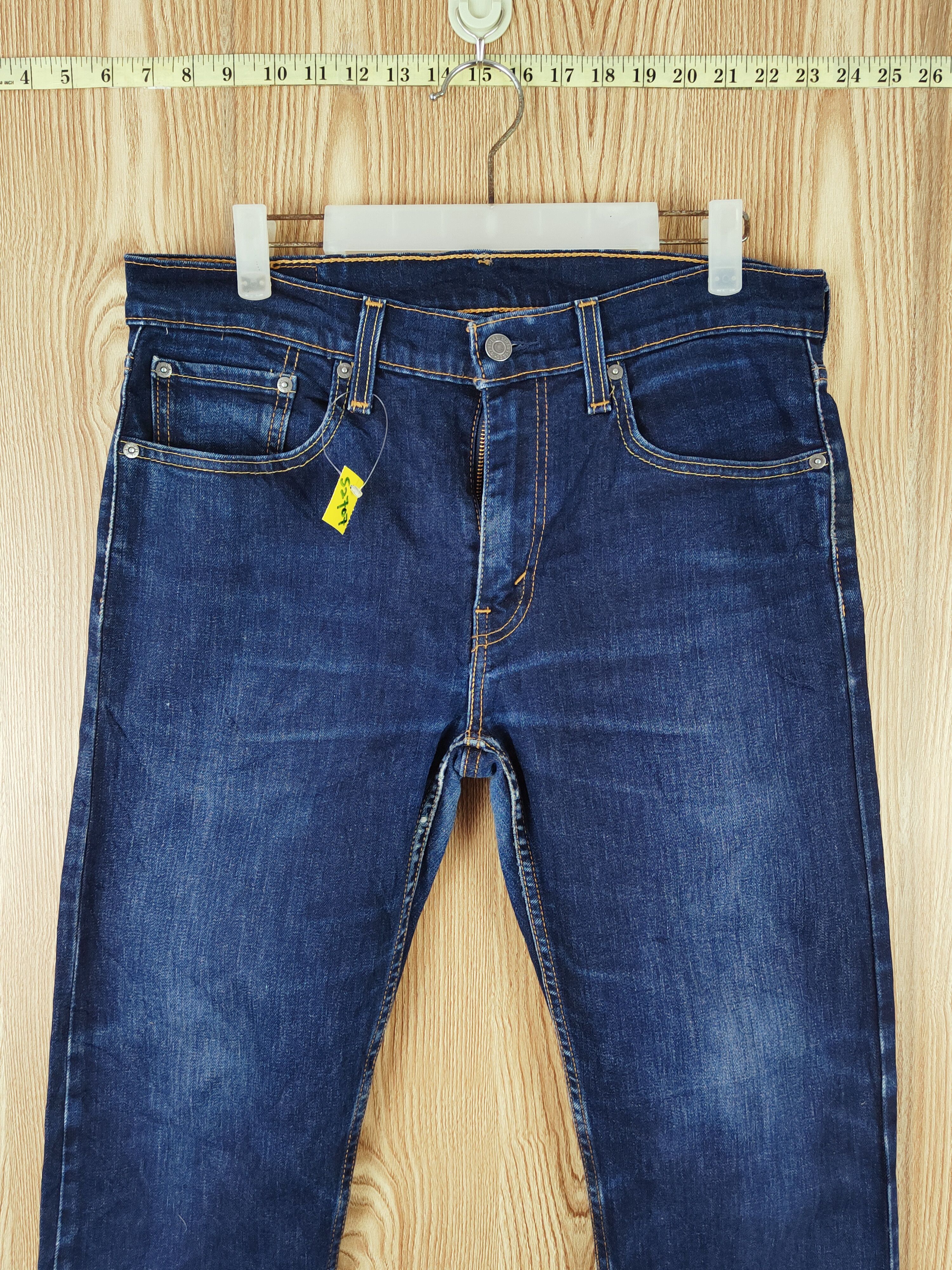Levi's Levi's Dark Blue Distressed Ripped Jeans #S2707 Size US 33 - 2 Thumbnail