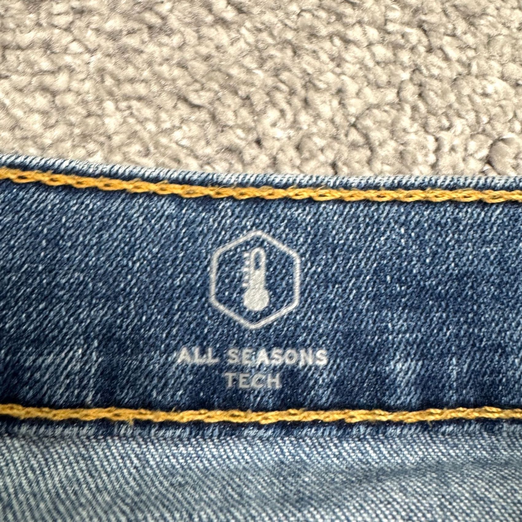 Levi's Levi's 512 Slim Fit Taper Flex All Seasons Tech Denim Jeans Mens 33x30 Blue Size US 33 - 7 Thumbnail