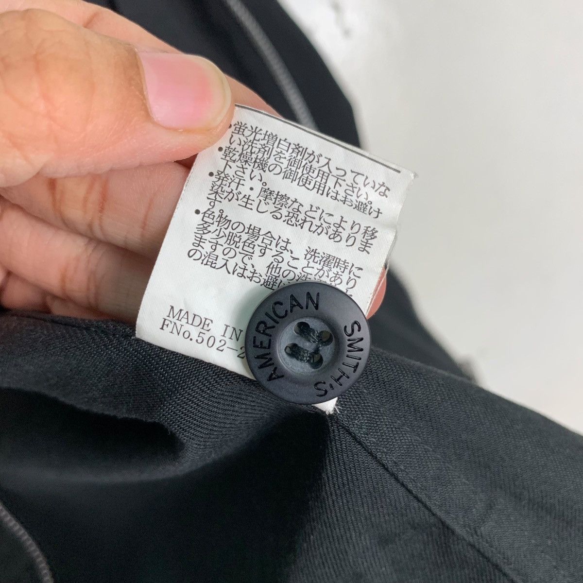 Japanese Brand Smiths American Black Casual Work Jacket #0521-C24 Size US L / EU 52-54 / 3 - 18 Thumbnail