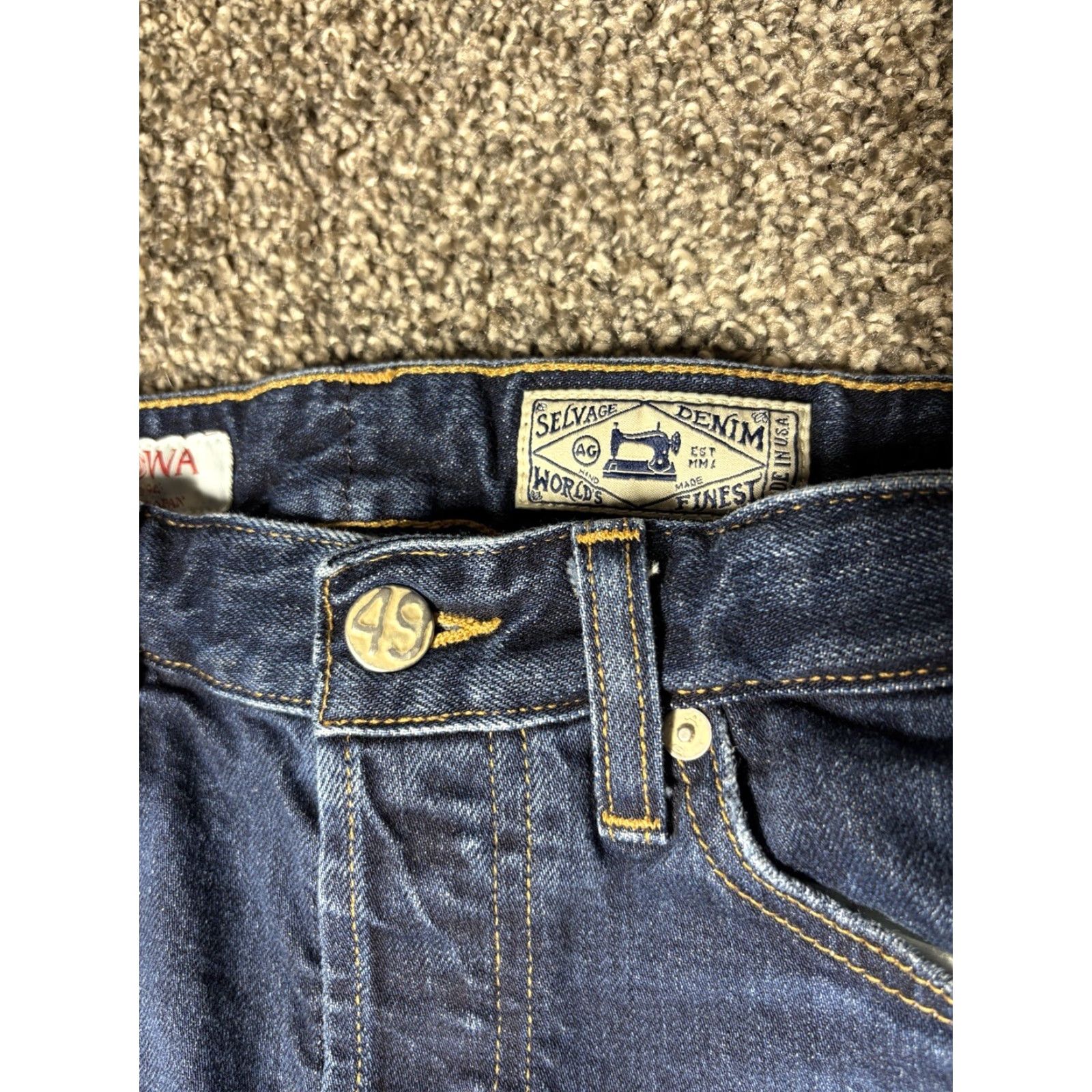 Vintage VINTAGE Adriano Goldschmied Denim Jeans 25x30 Unisex 5-Pocket Straight USA Blue Size US 26 / EU 42 - 3 Thumbnail