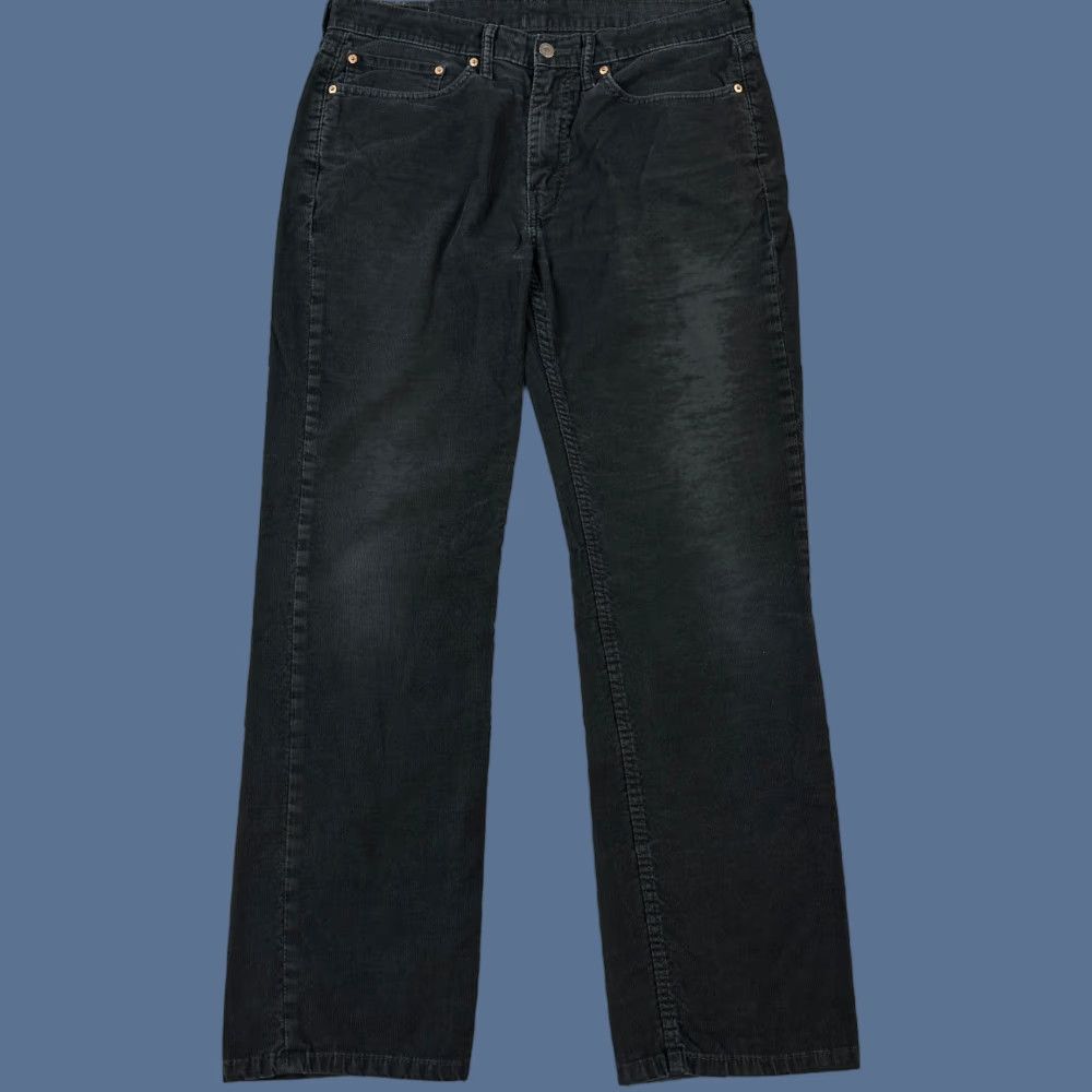 Levi's Levi's 514 Pants Mens 34x32 Black Corduroy Straight Fit Grunge Casual Skate 90s USA Vintage Mens Jeans Size US 34 / EU 50 - 1 Thumbnail