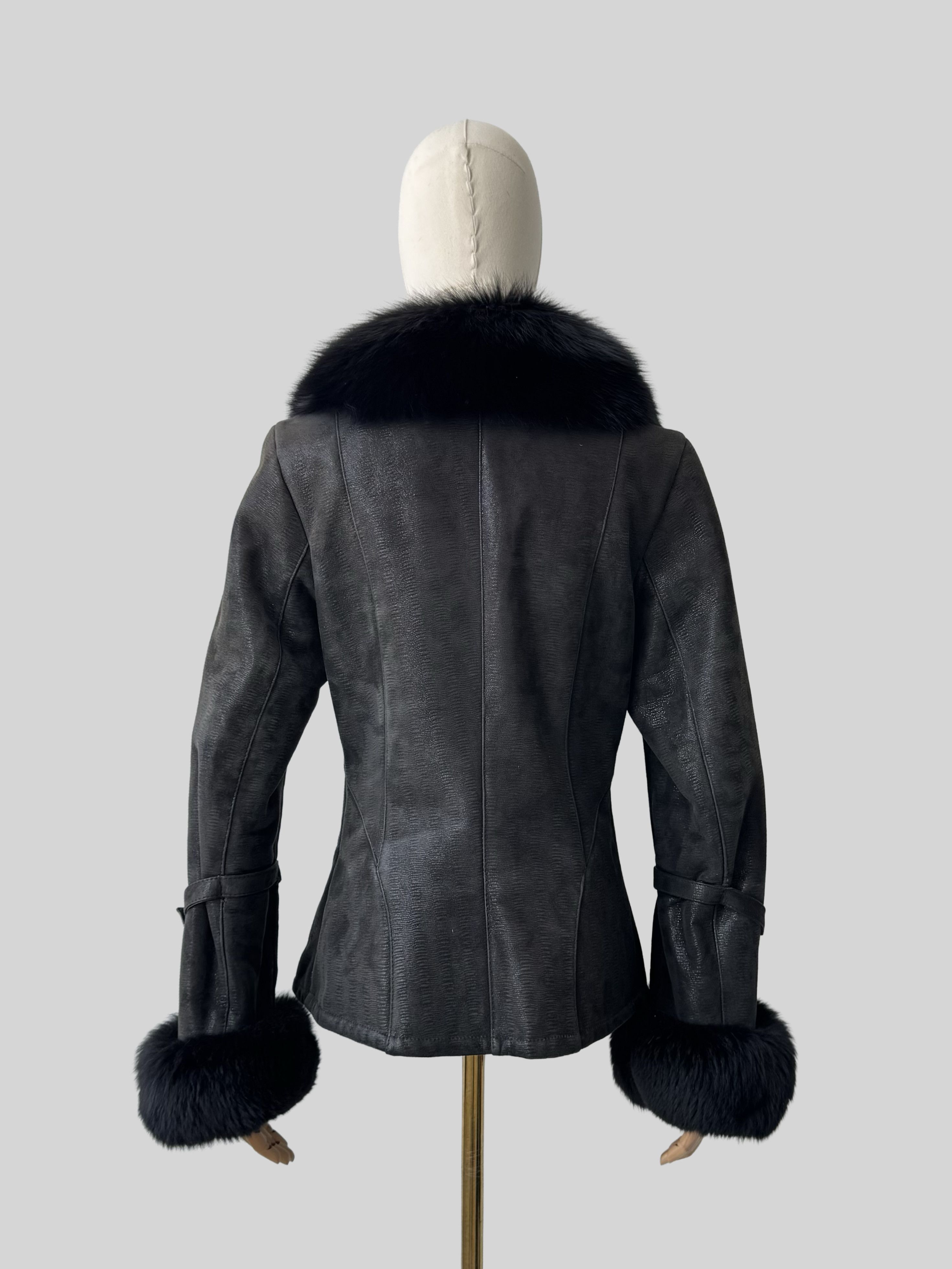 Vintage Vintage Real Sheepskin Cropped Jacket (D15)(D10) Size S / US 4 / IT 40 - 4 Thumbnail