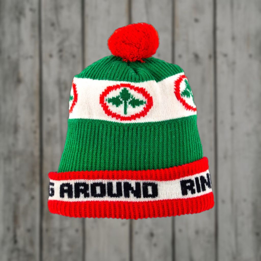 Vintage VINTAGE Ring Around Pom Pom Beanie Ring Around Pom Pom Hat Pom Pom Beanie Mens Womens Girls Boys Size ONE SIZE - 1 Thumbnail