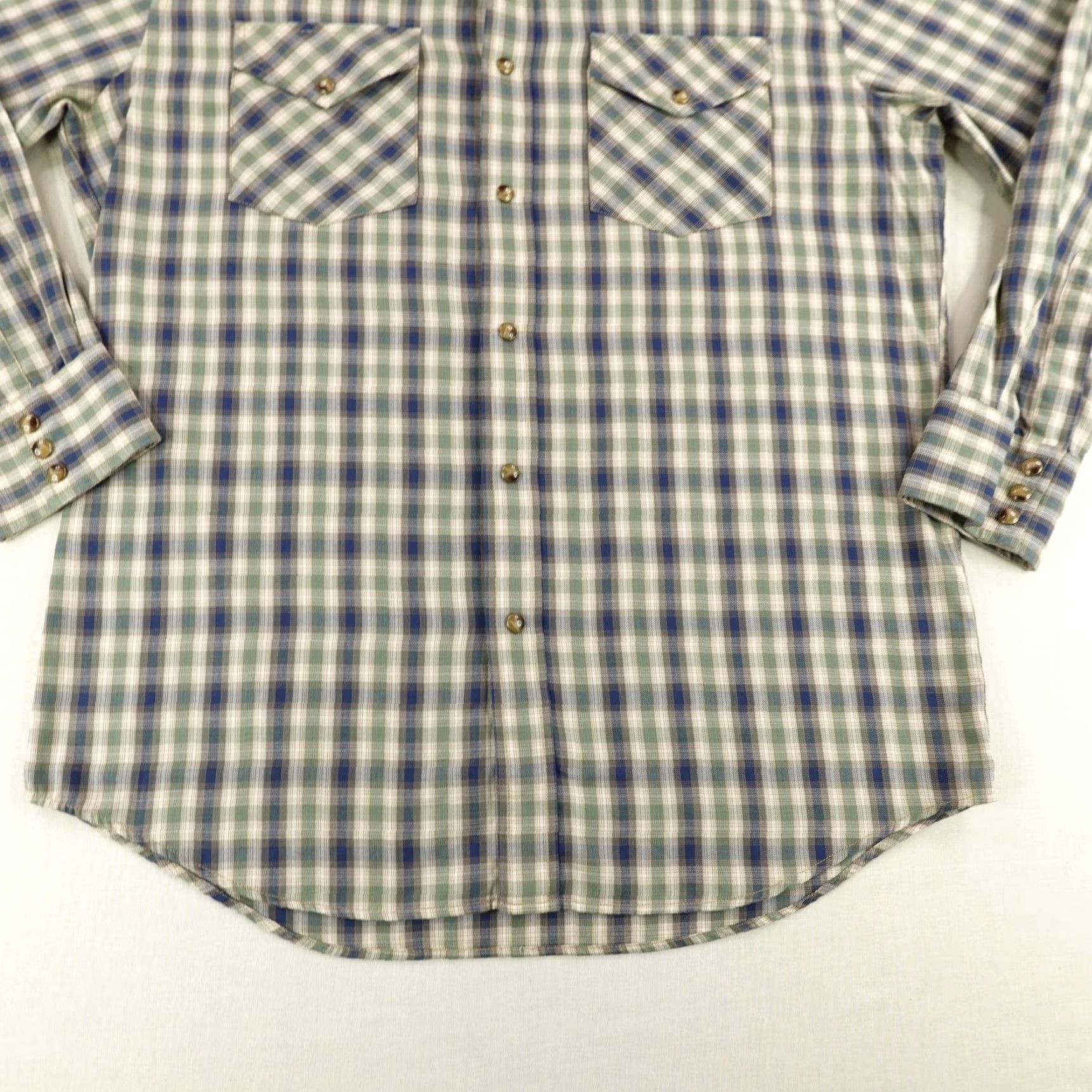 Pendleton Pendleton Shirt Mens M Blue Plaid Frontier Western Pearl Snap Pocket Size US M / EU 48-50 / 2 - 4 Thumbnail