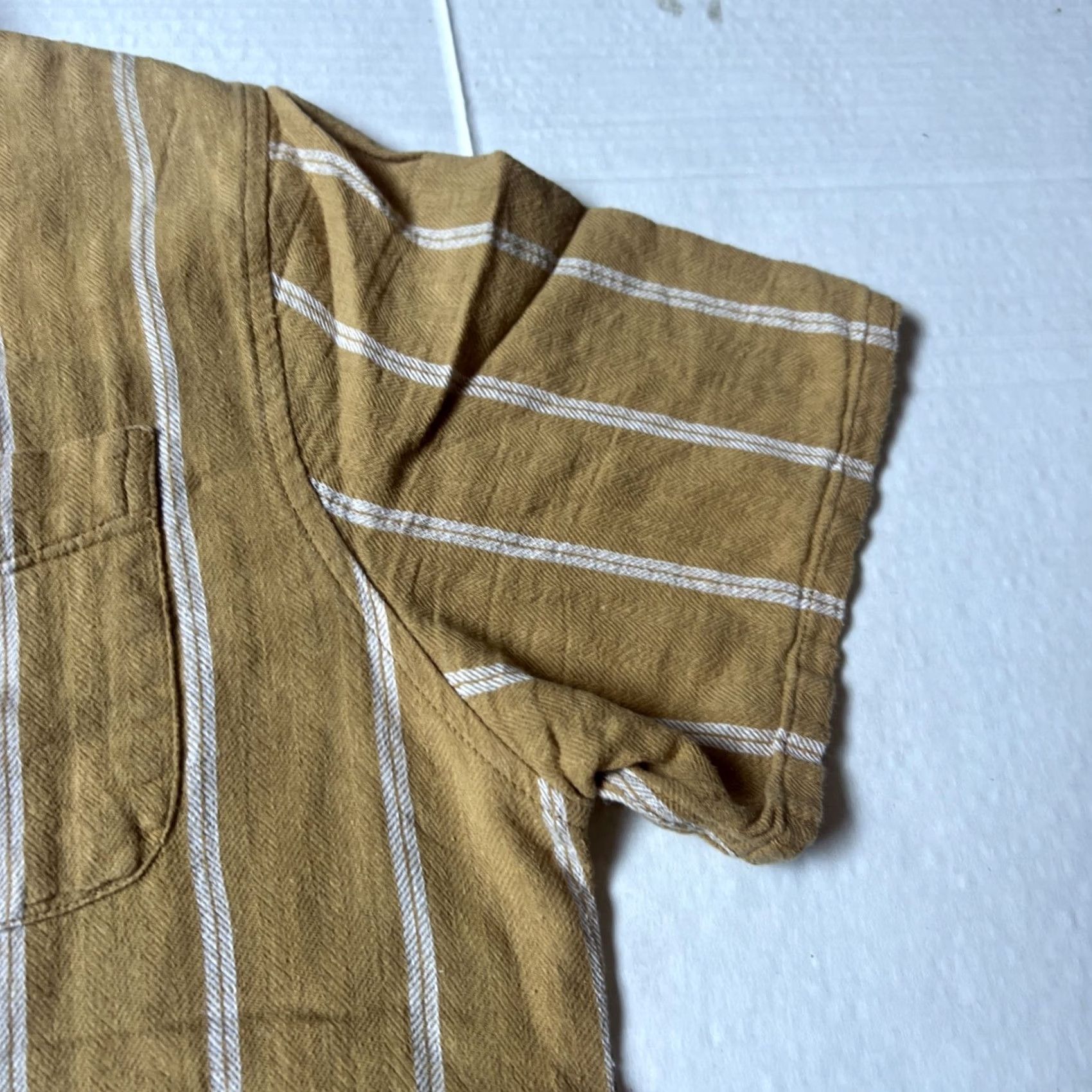 Katin VINTAGE Katin Shirt Mens L Gold Kanvas Surf Hawaiian Aloha Button Adult Striped Size US L / EU 52-54 / 3 - 4 Thumbnail
