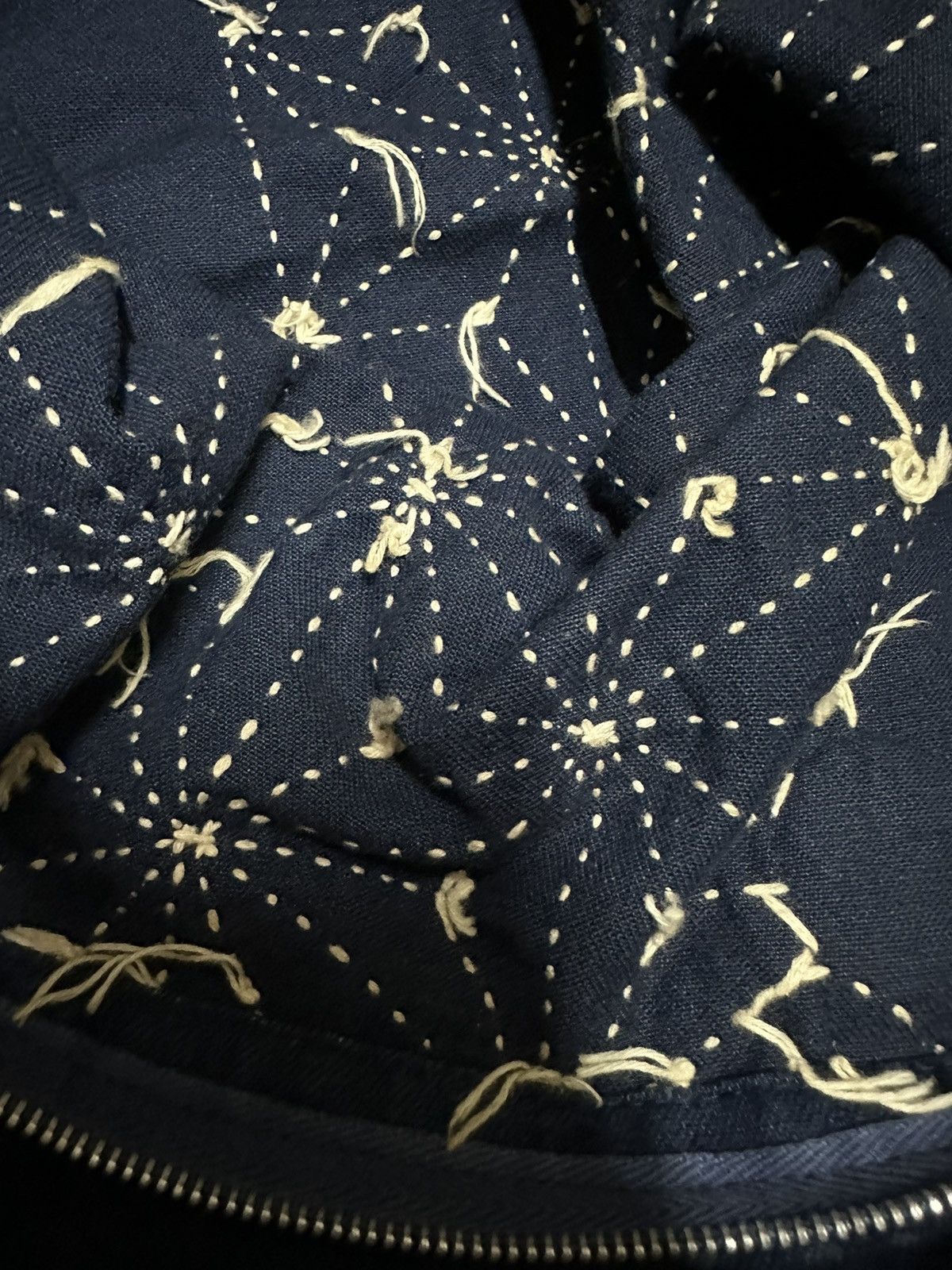 Other Handmade Sashiko stitch indigo tote bag Size ONE SIZE - 3 Thumbnail