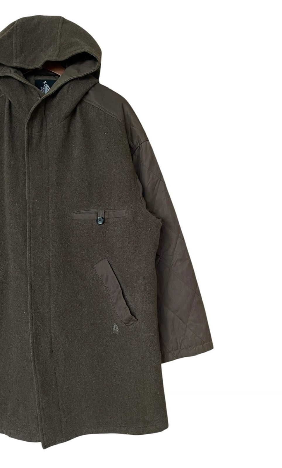 Vintage Vintage Brand Lanvin Wool Hoodie Parka 1990s Size US M / EU 48-50 / 2 - 6 Thumbnail