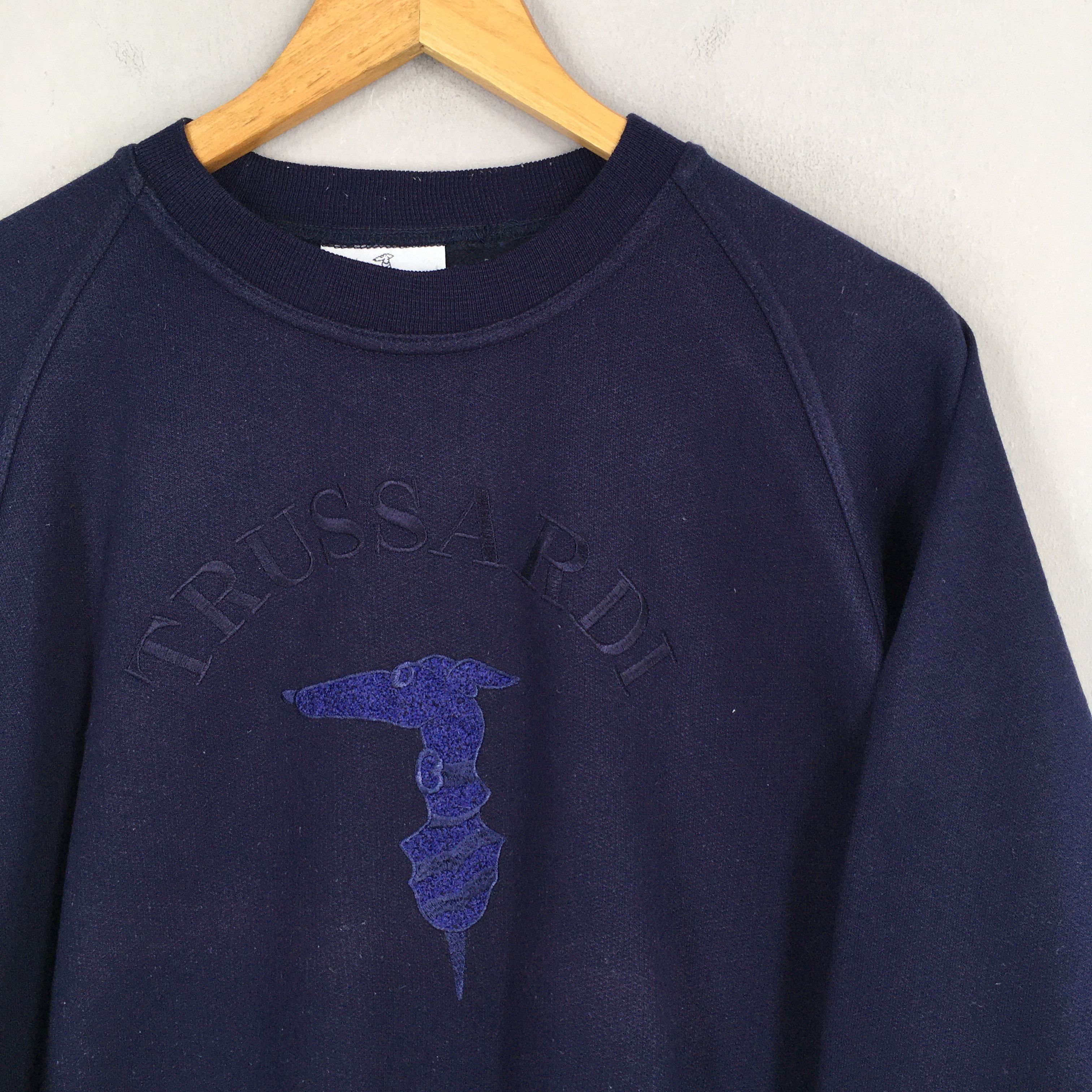 Trussardi × Vintage Vintage Trussardi Jeans Crewneck Sweatshirt Medium Size US M / EU 48-50 / 2 - 2 Thumbnail