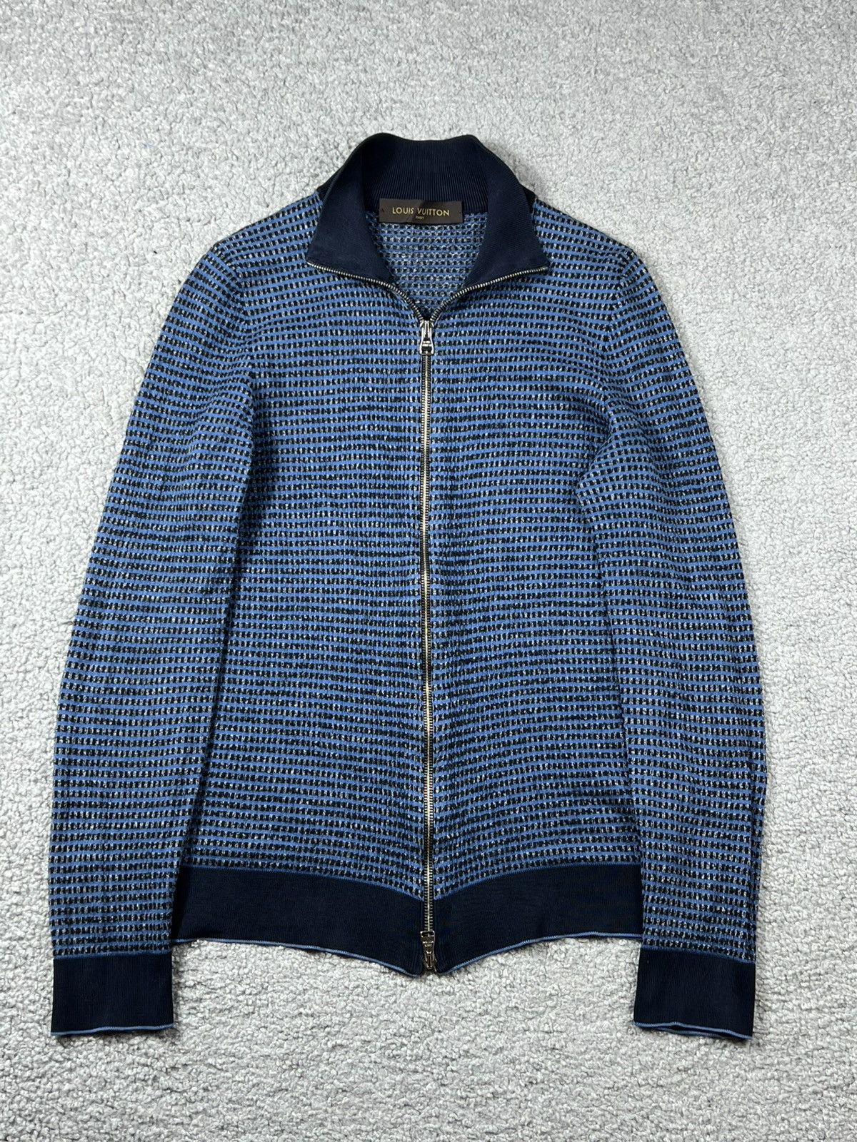 Louis Vuitton Louis Vuitton Full Zip Blue Sweater Size US S / EU 44-46 / 1 - 1 Thumbnail