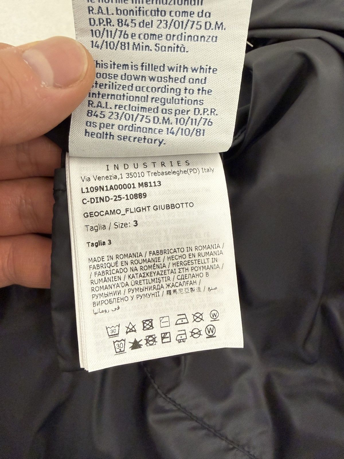 Moncler × Rick Owens Moncler x Rick Owens Geocamo Flight Down Bomber Jacket 25SS Size US L / EU 52-54 / 3 - 9 Thumbnail