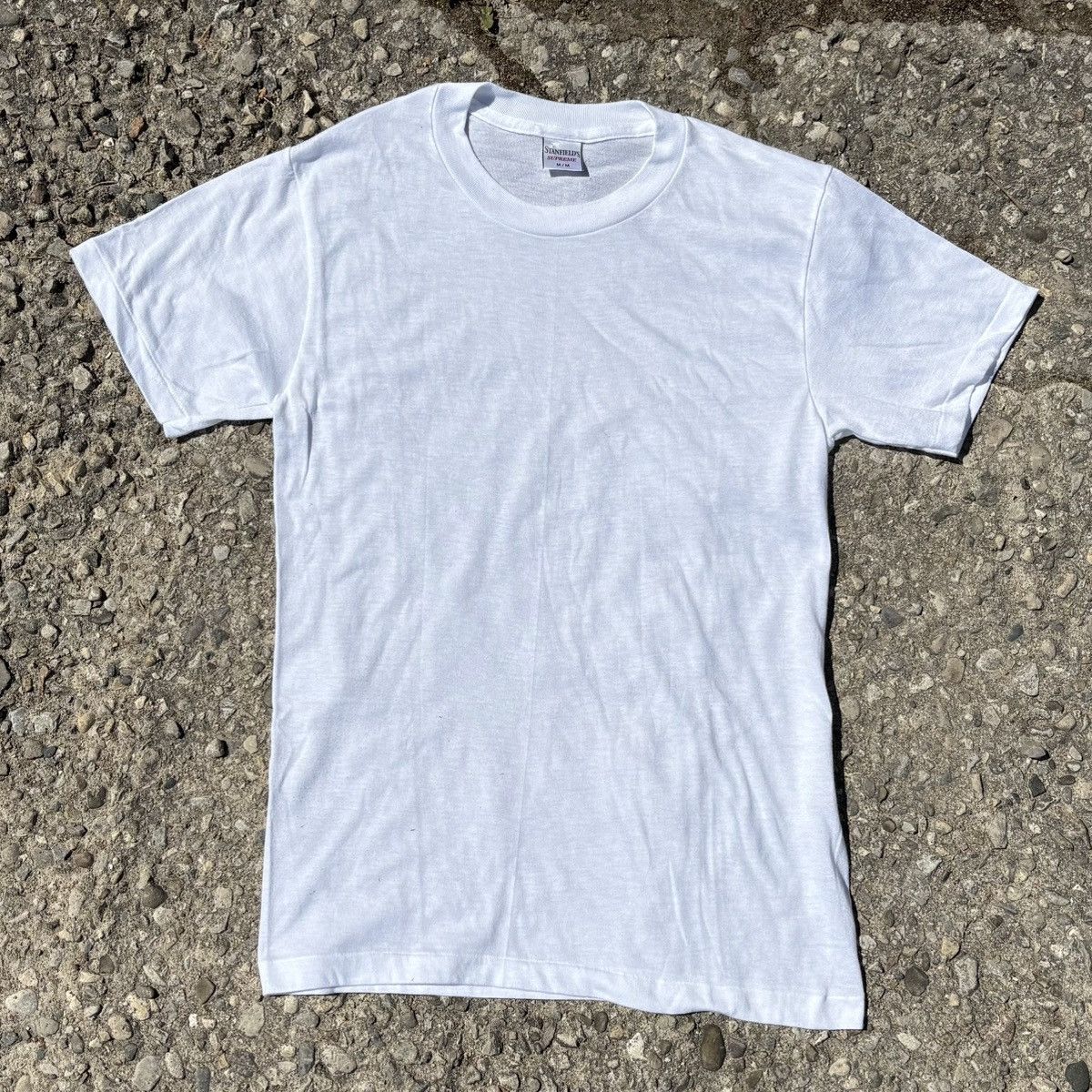 Vintage Vintage 1980s Stanfield’s Supreme Blank White T-Shirt Size US M / EU 48-50 / 2 - 1 Thumbnail
