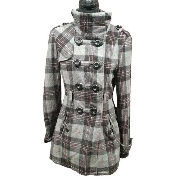 Zara Zara Woman's Wool Plaid Jacket Dark Academy Bolo Medium Size M / US 6-8 / IT 42-44 - 1 Preview