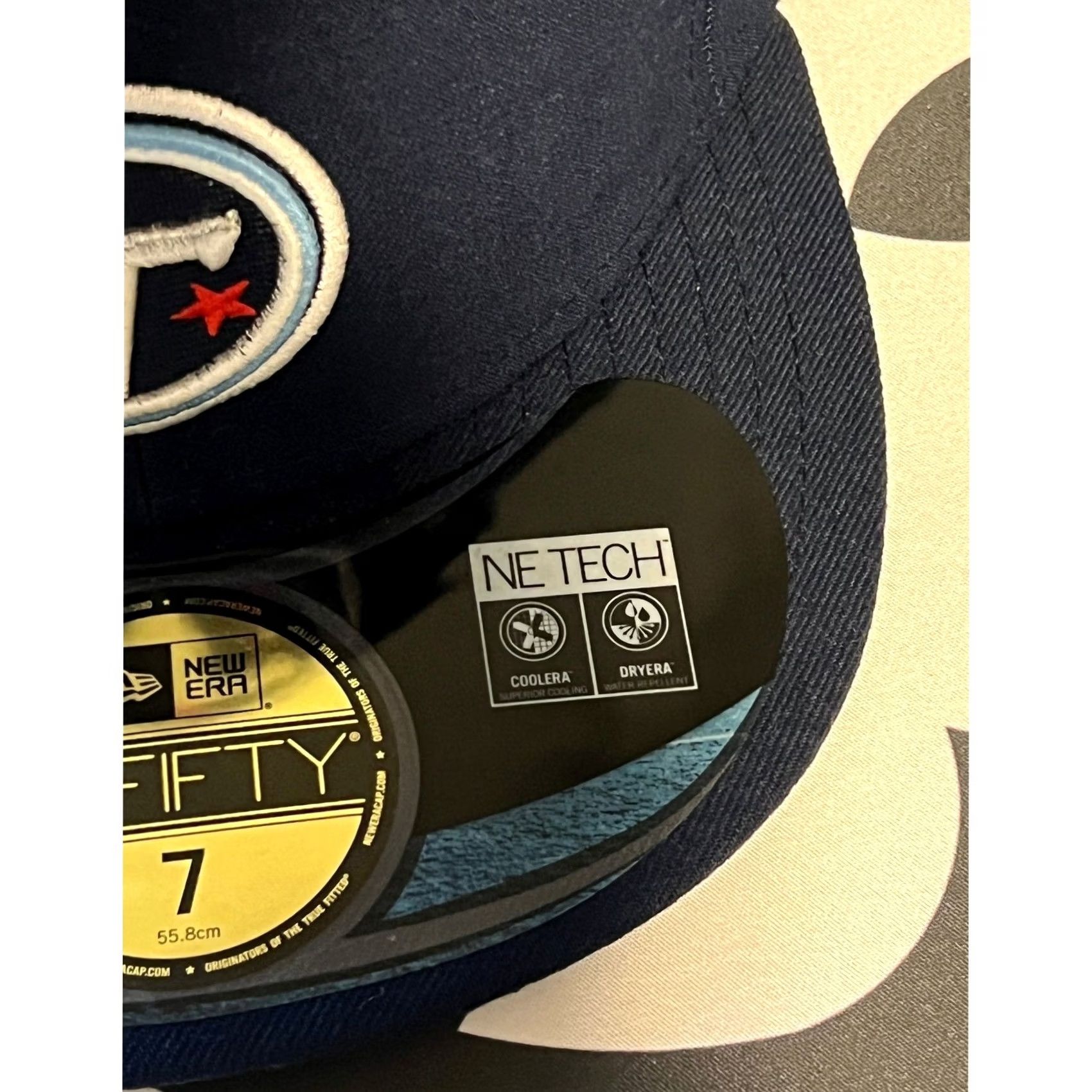 New Era New Era 59FIFTY Tennessee Titans Hat Men Size 7 Blue NFL On-Field Fitted Cap Size ONE SIZE - 4 Thumbnail