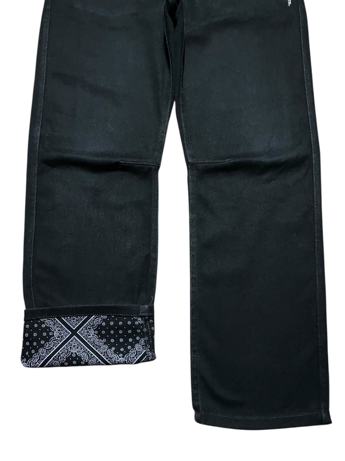 Japanese Brand ILL’S Japan Denim Loudly Voltage Embroidered Baggy Jeans Size US 34 / EU 50 - 5 Thumbnail