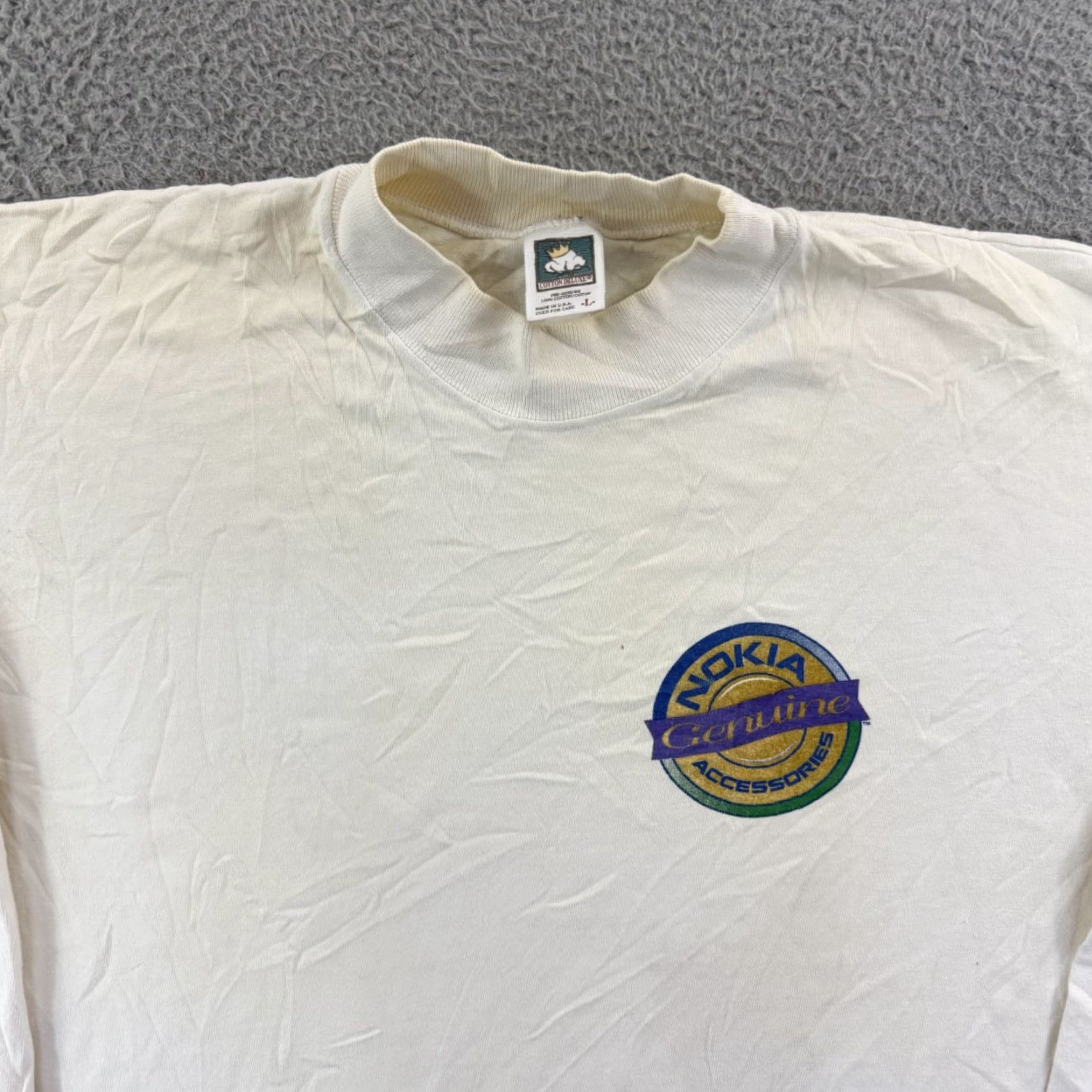 Vintage VINTAGE Nokia Shirt Men’s L White 90s Long Sleeve Tech Promo Cellphone USA Size US L / EU 52-54 / 3 - 3 Thumbnail