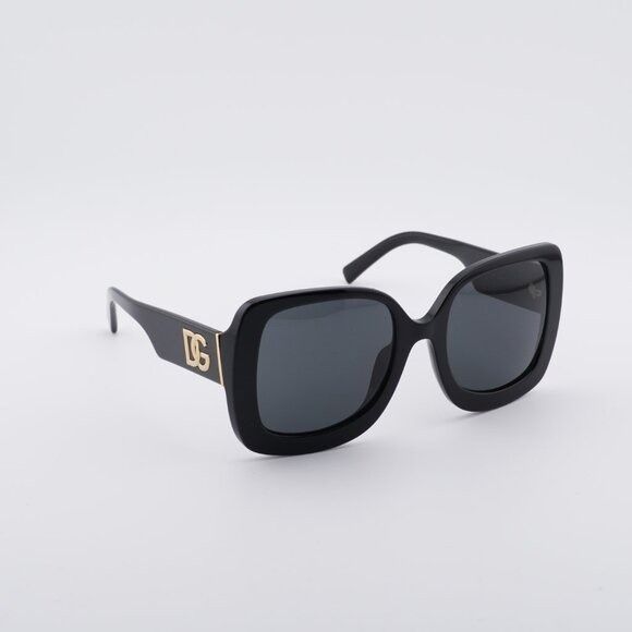Dolce & Gabbana Dolce & Gabbana DG4513 501/87 Sunglasses Shiny Black Square Size ONE SIZE - 4 Thumbnail