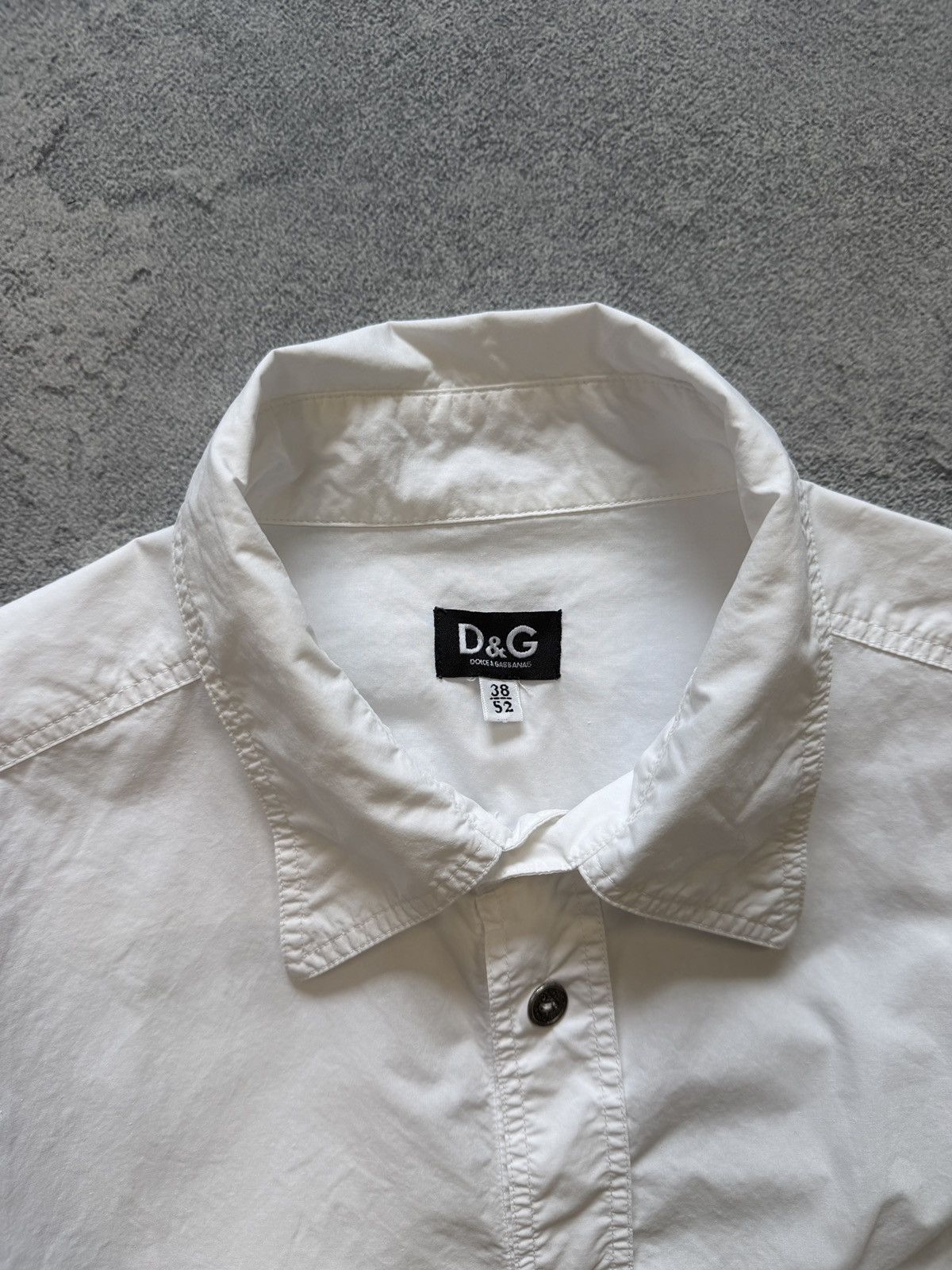 Dolce & Gabbana Dolce & Gabbana Big Logo Shirt Button Ups Vintage Size US L / EU 52-54 / 3 - 8 Thumbnail
