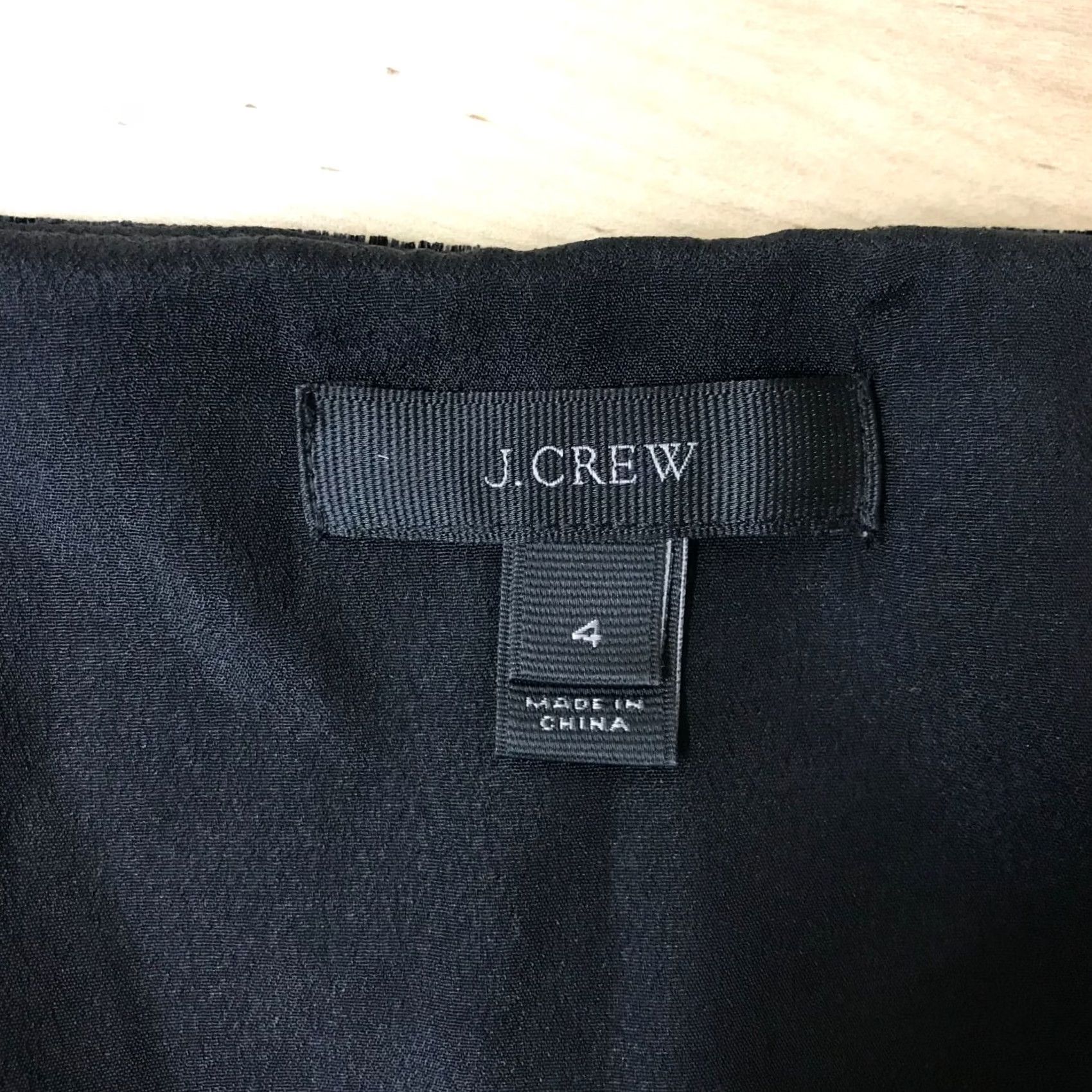 J.Crew J. CREW Womens 4 Black Spaghetti Strap V Neck Polyester Tank Size S / US 4 / IT 40 - 7 Thumbnail