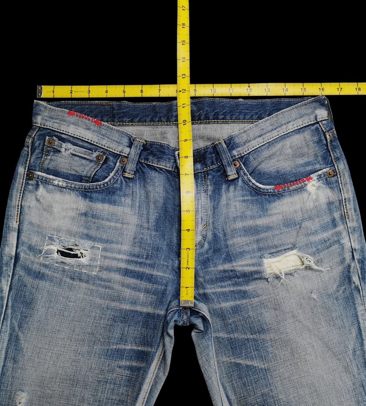 Edwin Vintage Edwin Distressed Jeans Rebel Vintage Size US 32 / EU 48 - 9 Thumbnail