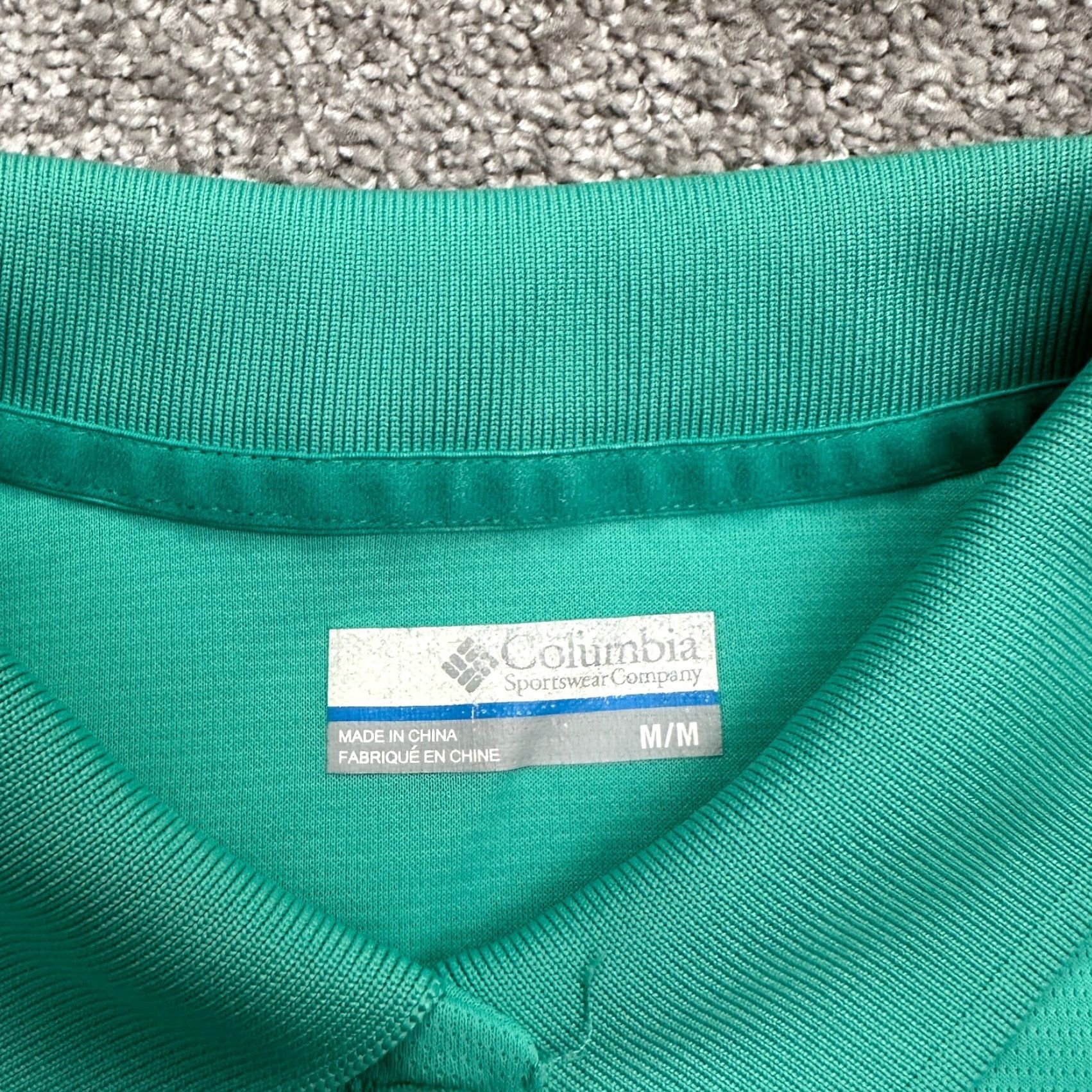 Vintage Columbia Shirt Womens Medium Green Polo Collared Short Sleeve Size M / US 6-8 / IT 42-44 - 7 Thumbnail
