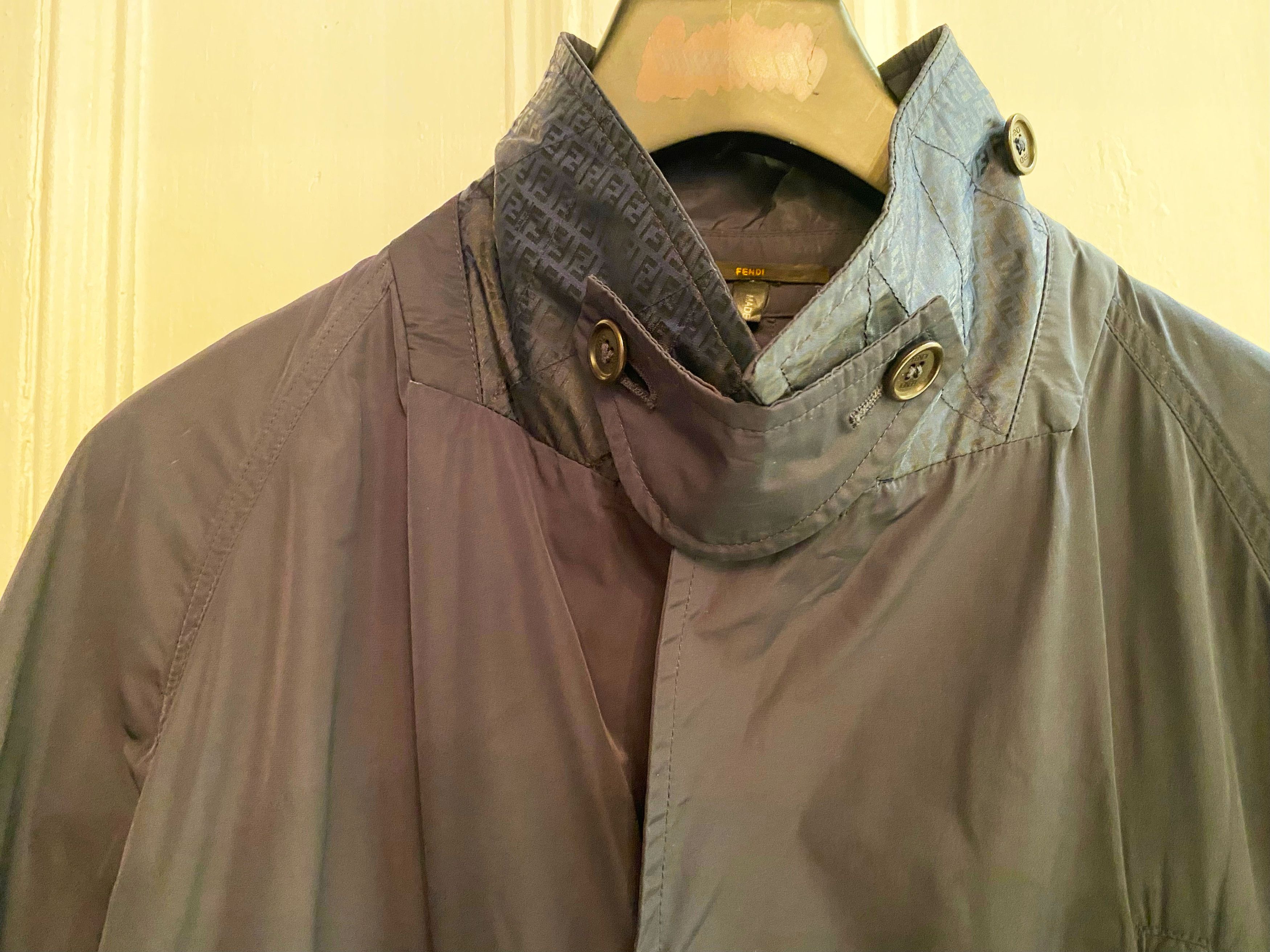 Fendi PLACKET FRONT WALKING COAT W/NECK GUARD Size US M / EU 48-50 / 2 - 4 Thumbnail