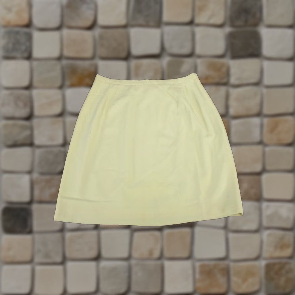 Emanuel Ungaro VINTAGE Emanuel Ungaro Skirt Womens 12 Ivory Wool Blend Pencil Size 34" / US 12 / IT 48 - 1 Thumbnail
