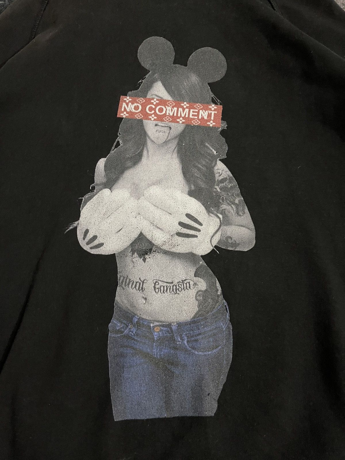 Japanese Brand × Vintage Vintage Hoodie No Comment Sweatshirt Size US L / EU 52-54 / 3 - 6 Thumbnail