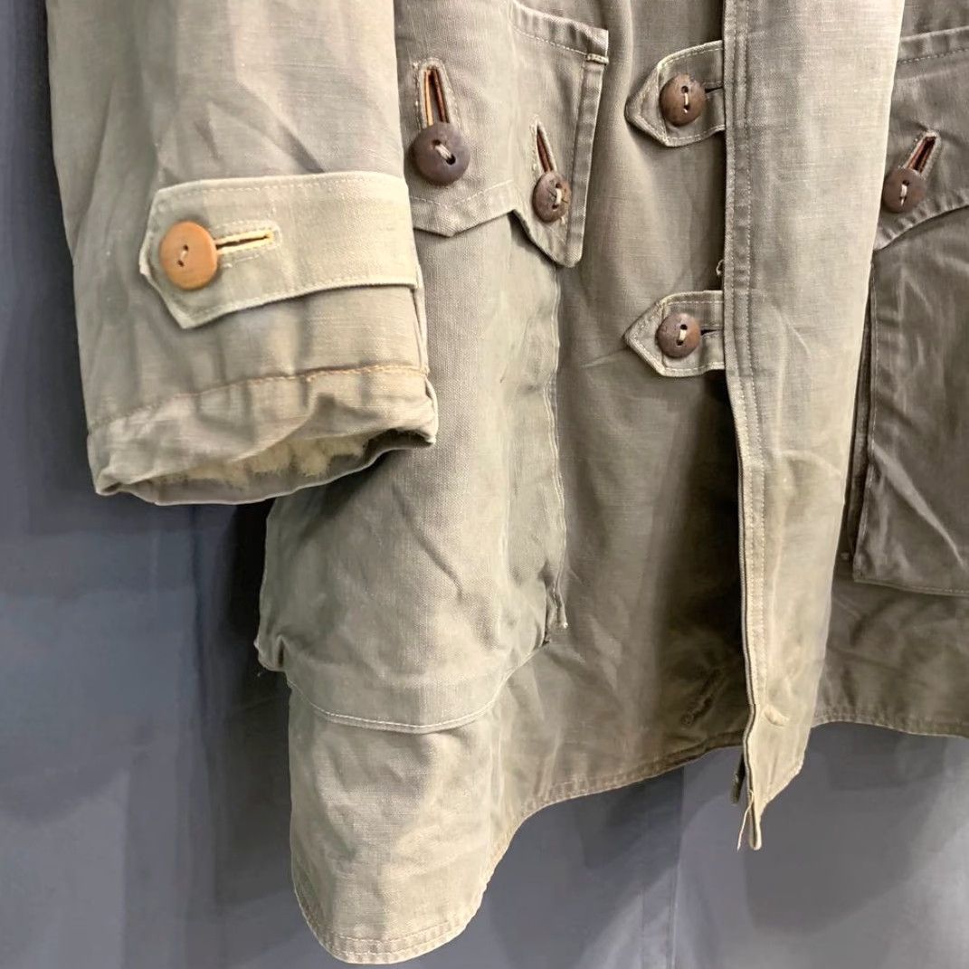 Vintage VINTAGE Swedish Army M1909 40s Sheepskin Coat Gray Khaki XL Mens Coat Military Jacket Size US XL / EU 56 / 4 - 5 Thumbnail