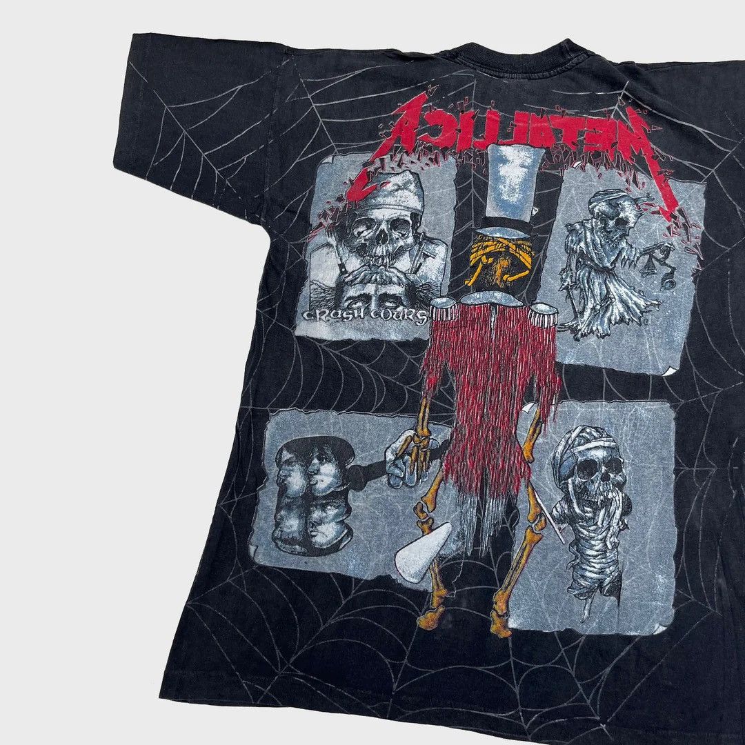 Band Tees Metallica 1992 90s Vintage Pushead Ringmaster Band AOP Tee Size US L / EU 52-54 / 3 - 4 Thumbnail
