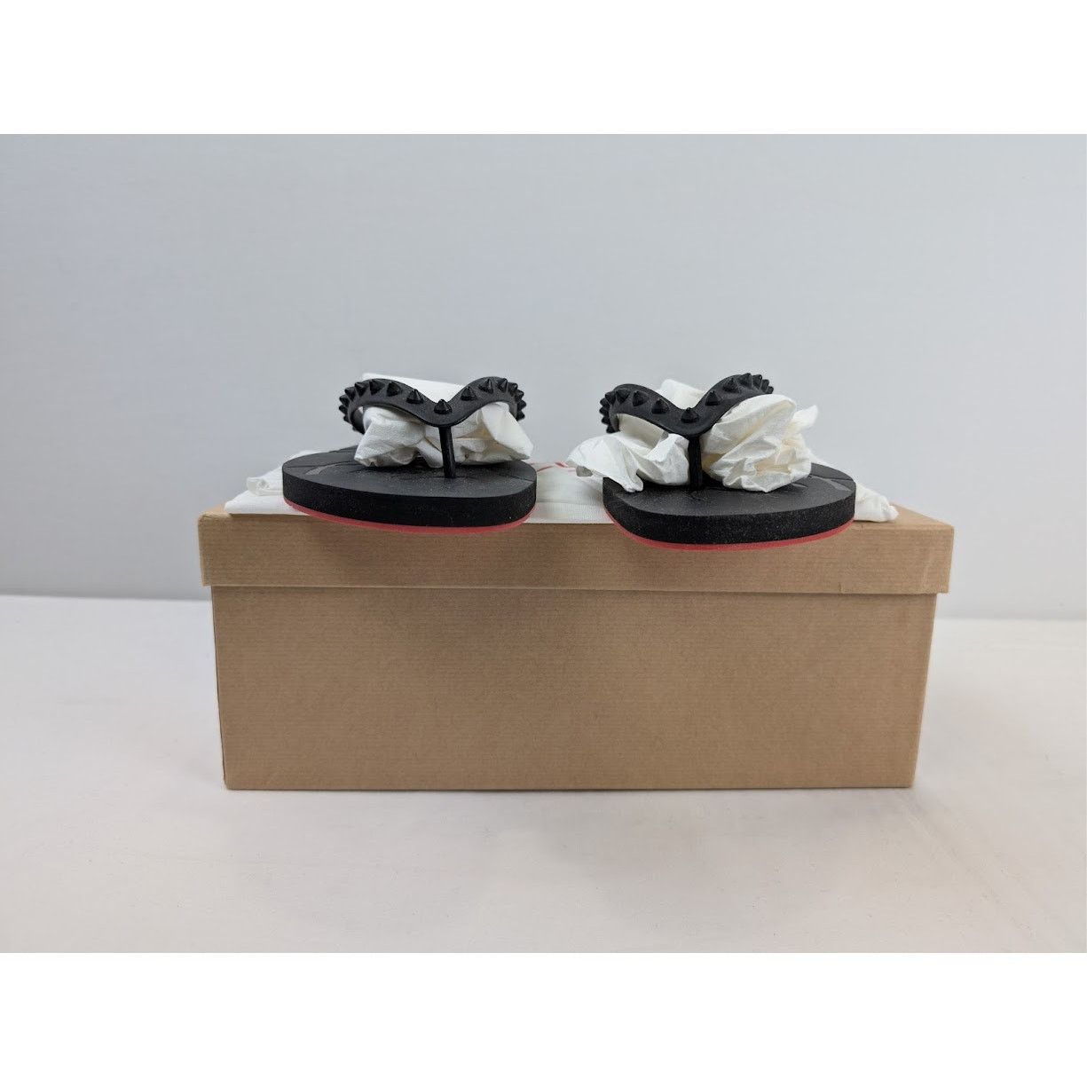 Christian Louboutin o1rshd1 Q:2 / Loubi Flip Flat in Black Size US 10 / EU 43 - 15 Thumbnail