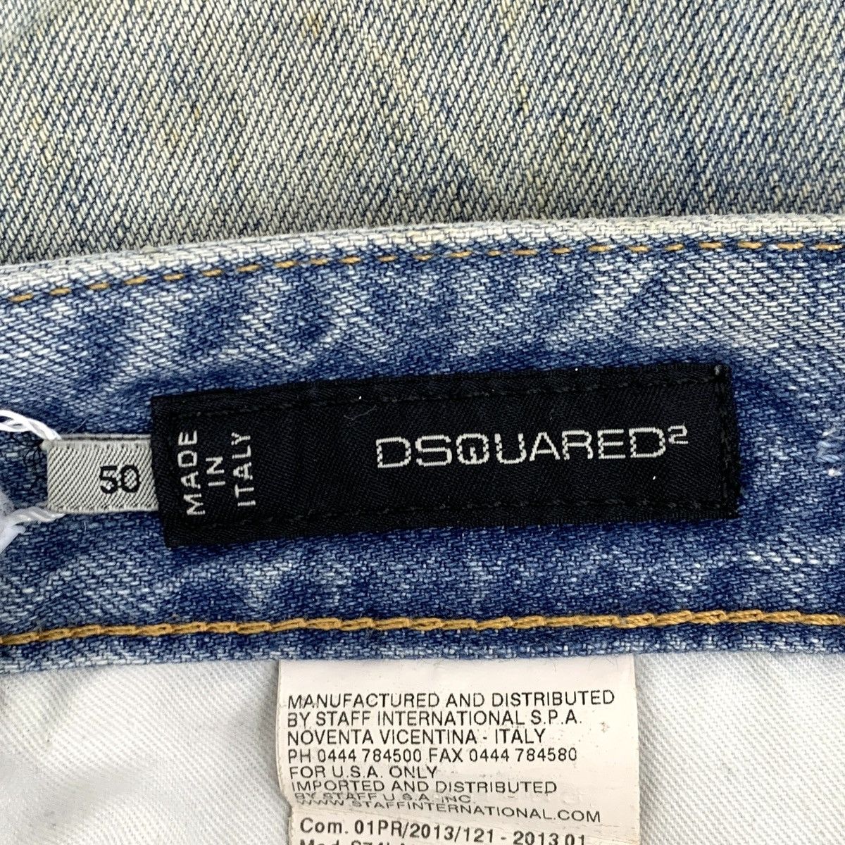 Dsquared2 Dsquared2 Light Blue Washed Distressed Denim Pants K26WX Size US 36 / EU 52 - 7 Thumbnail