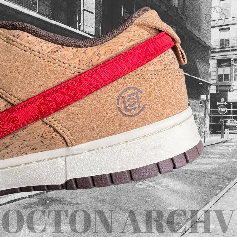 Nike CLOT x Nike Dunk Low SP ‘Cork’ Size US 12 / EU 45 - 5 Thumbnail