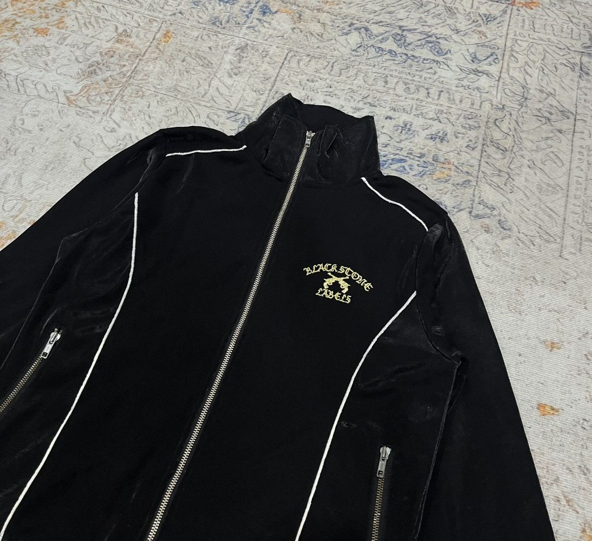 Hysteric Glamour Trap U Black Stone Labels Guns Track Jacket Size US M / EU 48-50 / 2 - 4 Thumbnail