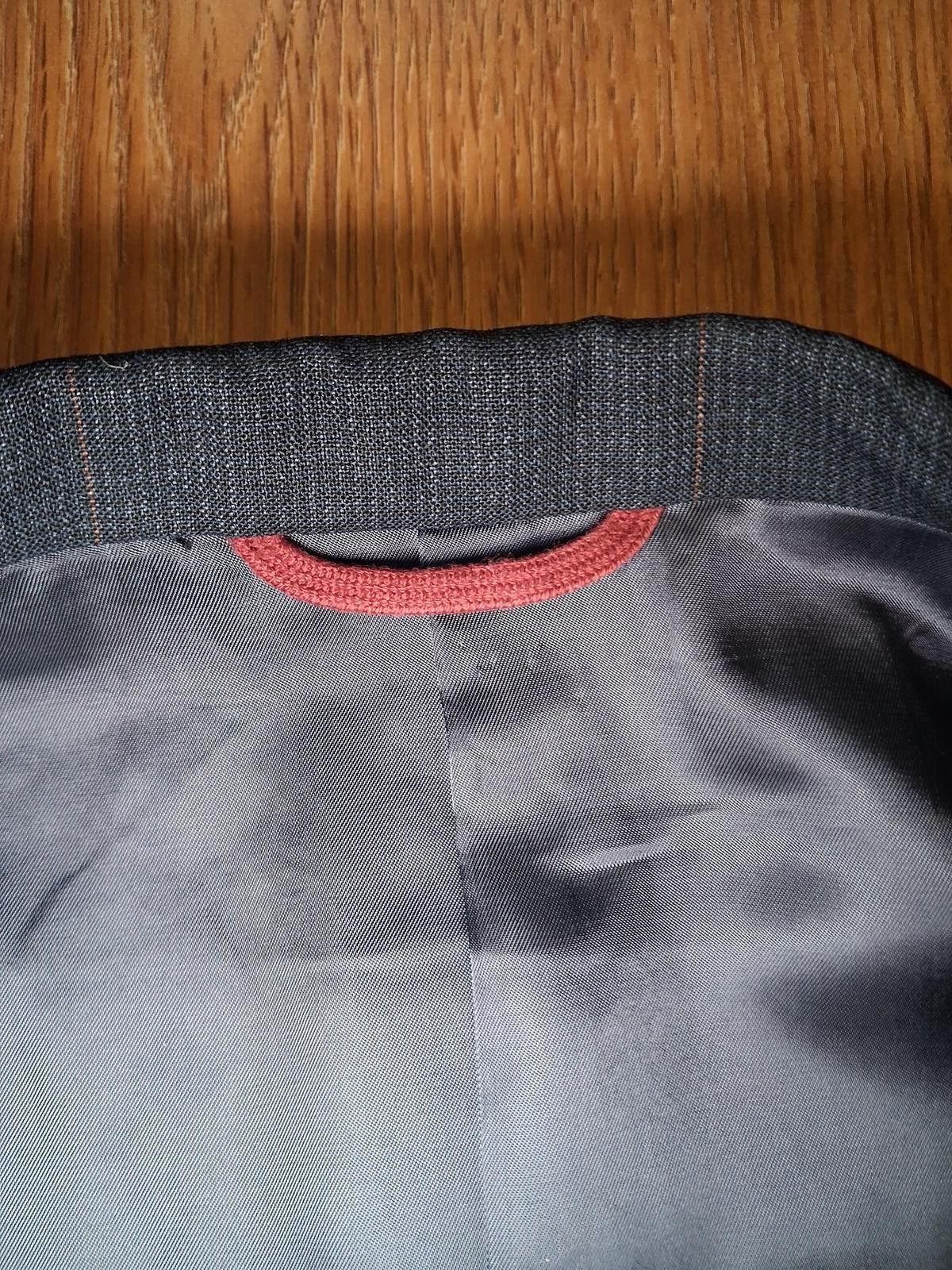 Hart Schaffner Marx Hart Schaffner Marx 2 Piece Suit 46L 40x30 Gray Check Wool Size 46L - 8 Thumbnail