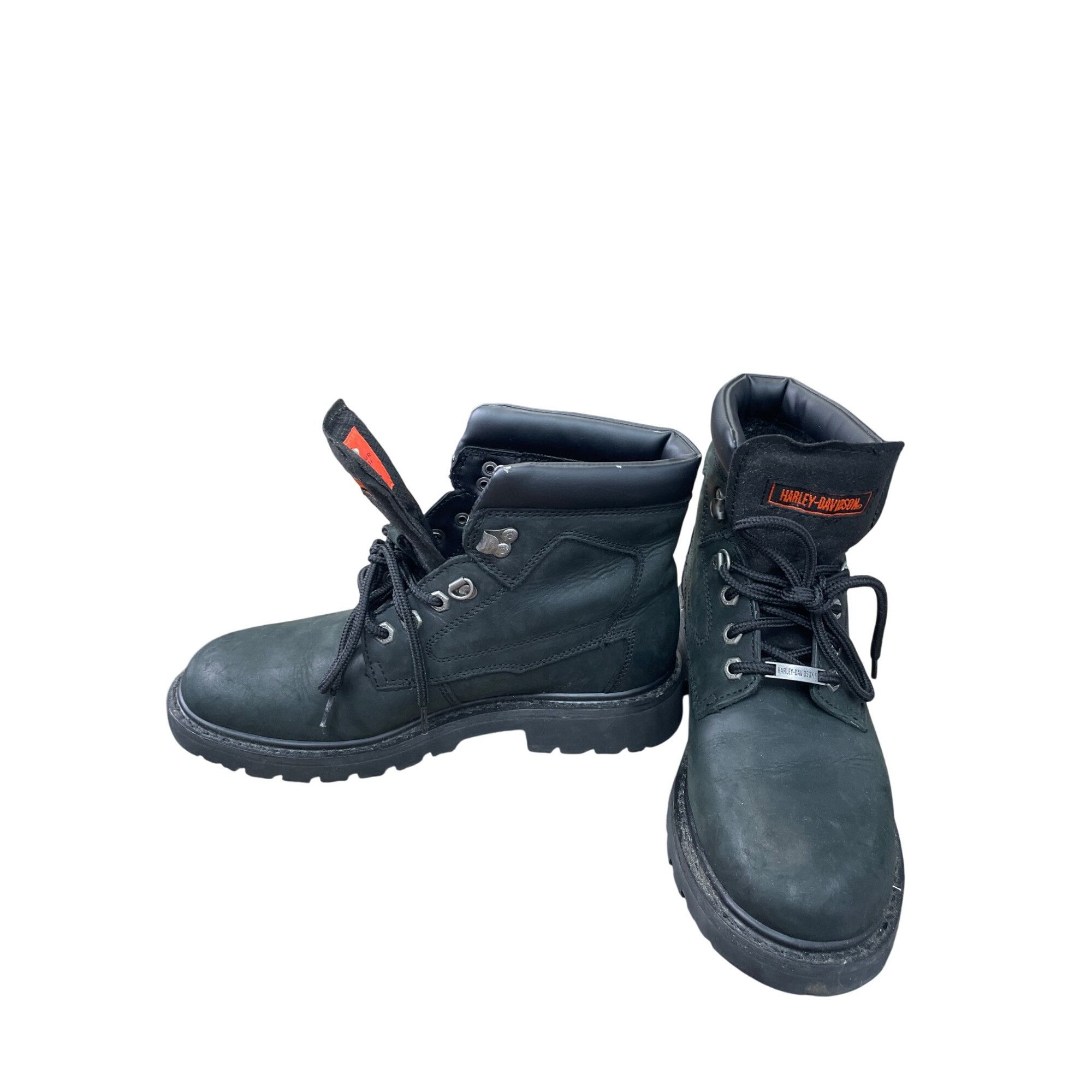 Harley Davidson Harley-Davidson Mens Black Leather Ankle Riding Boots Size 8 Size US 8.5 / EU 41-42 - 2 Thumbnail