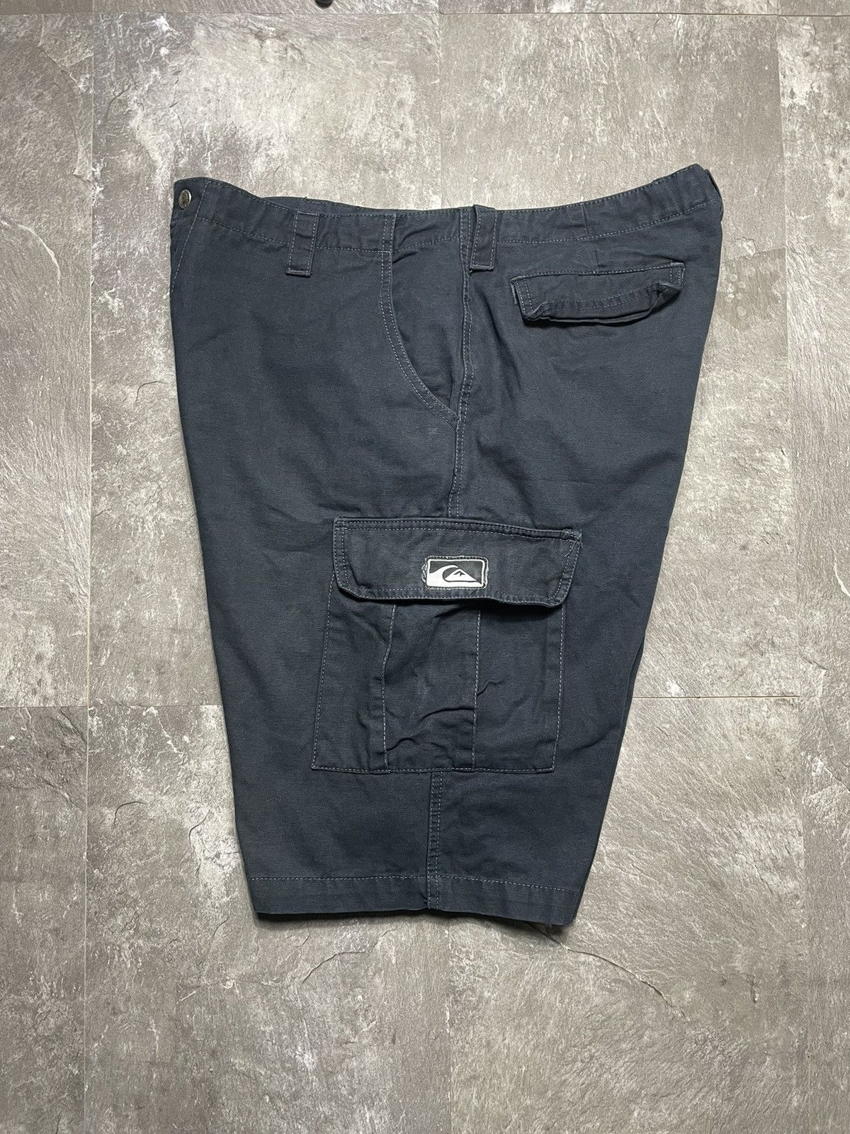 Quicksilver Crazy Vintage Y2K 2000s Baggy Cream Quiksilver Skater Cargo Size US 36 / EU 52 - 1 Thumbnail